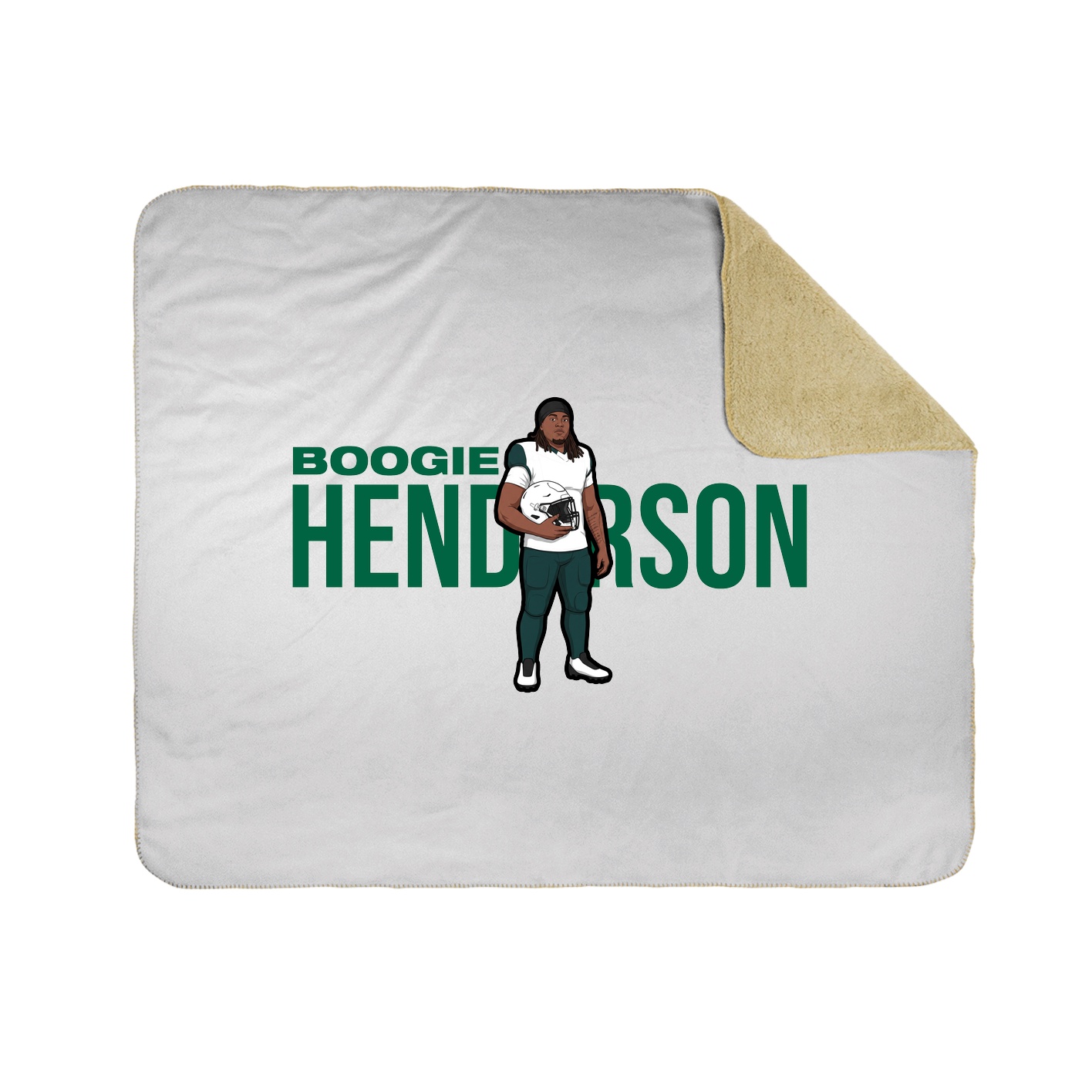 Throw Blanket — Player Name in White