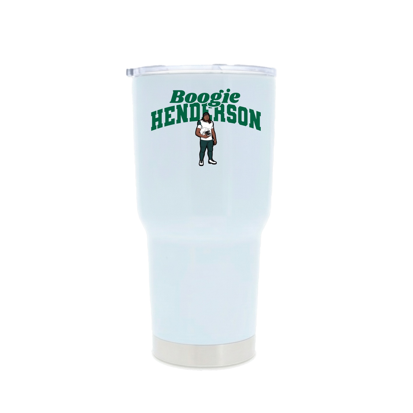 30oz Stainless Steel Tumbler — Signature Arch in White