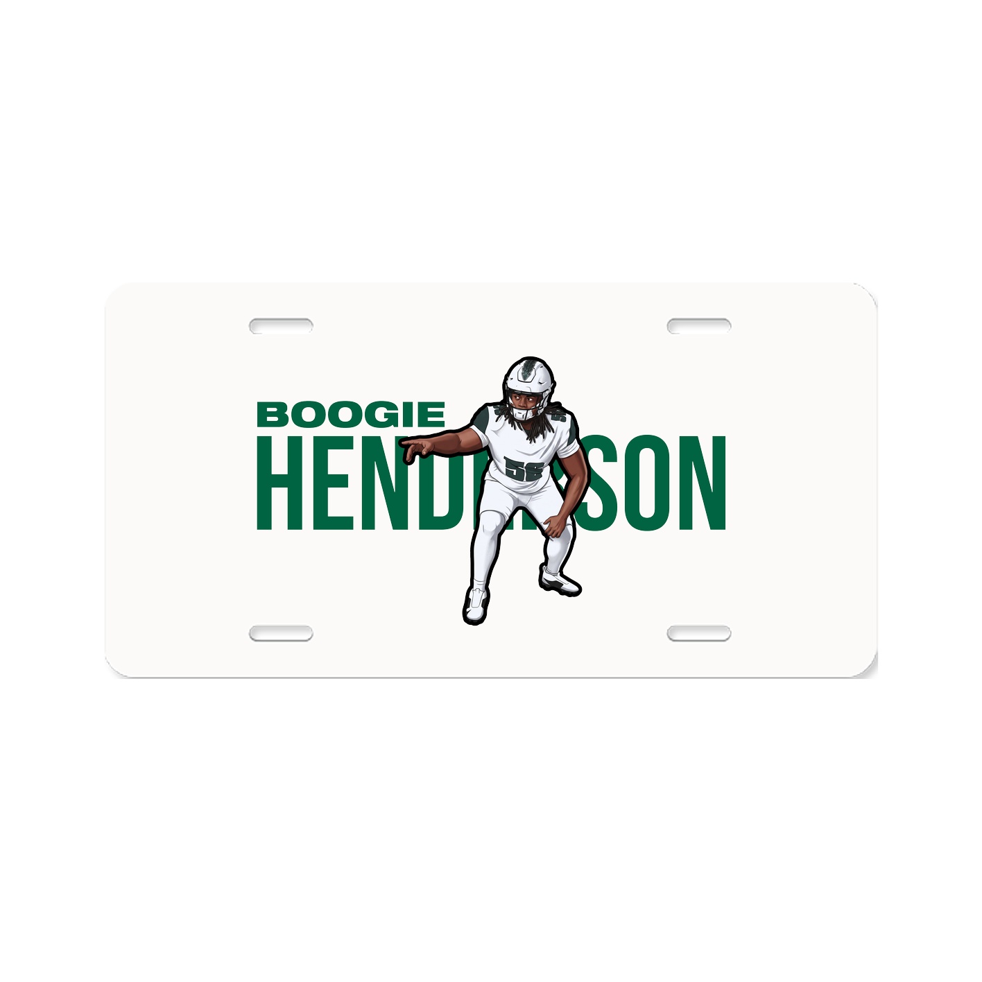 License Plate — Player Name in Classic