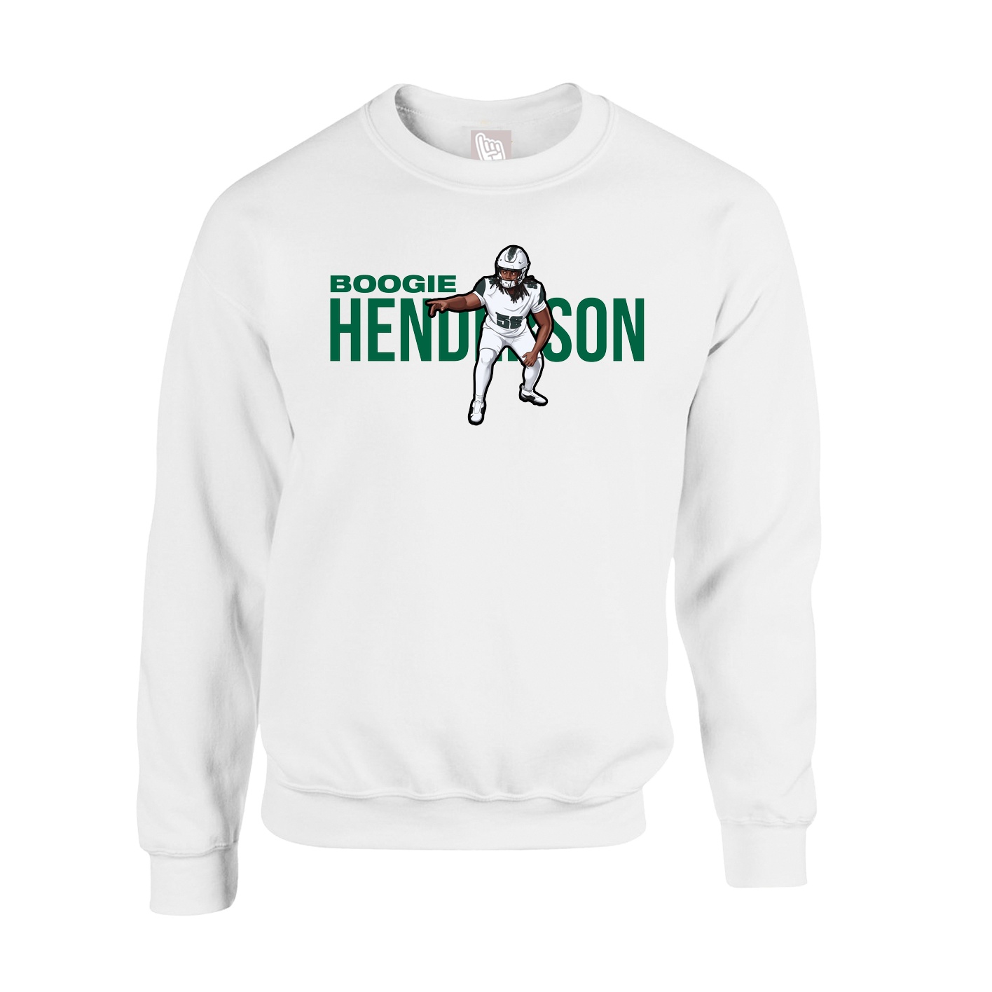 Fleece Crew — Player Name in White