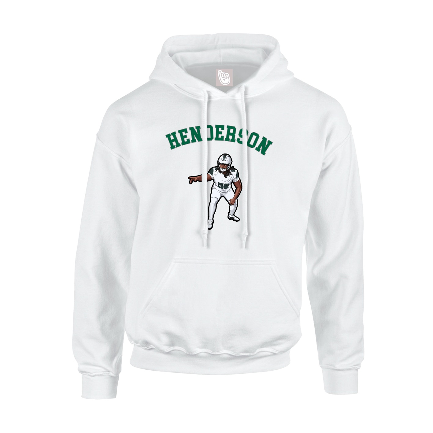 Youth Hoodie — Shirsey Arch in White