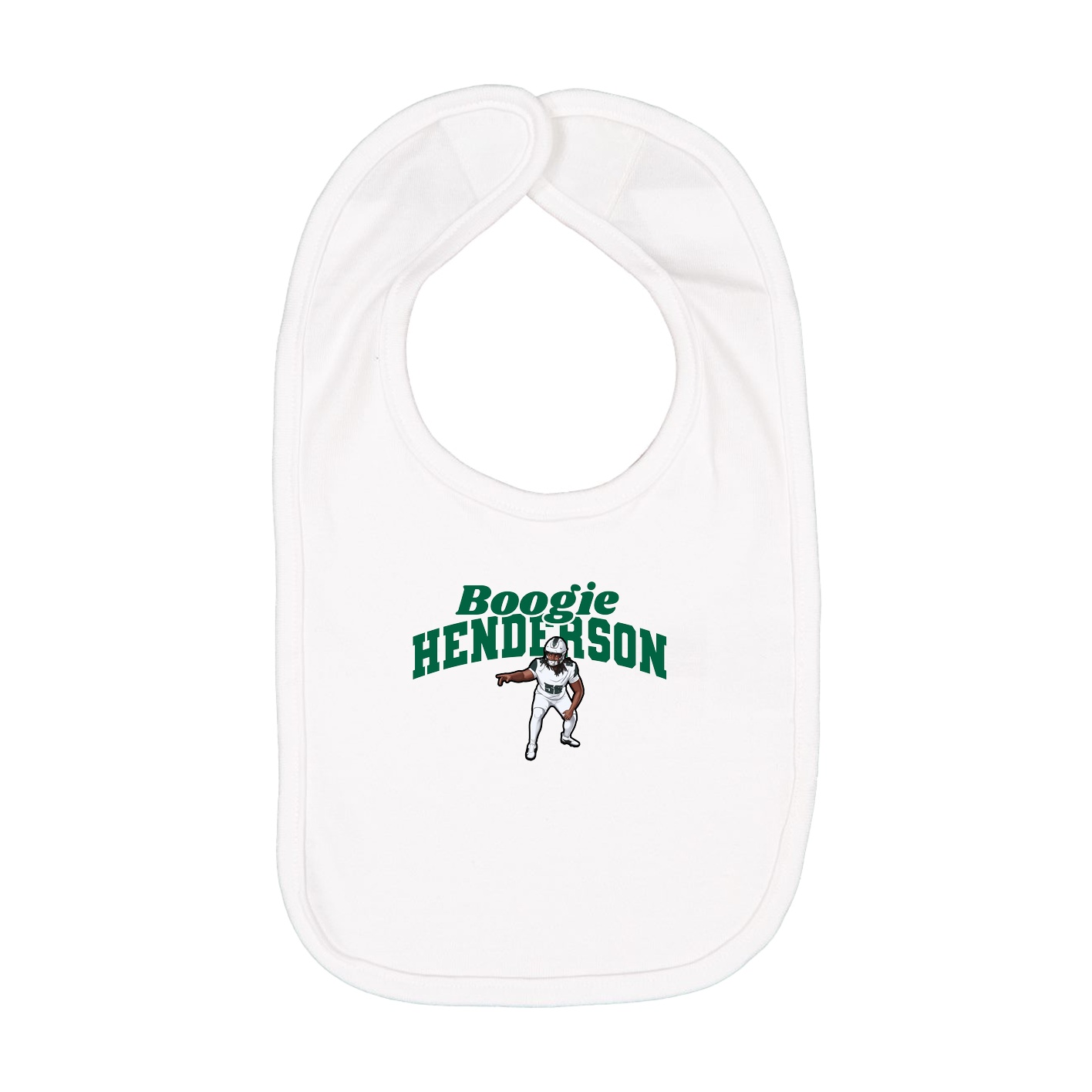 Infant Bib — Signature Arch in White