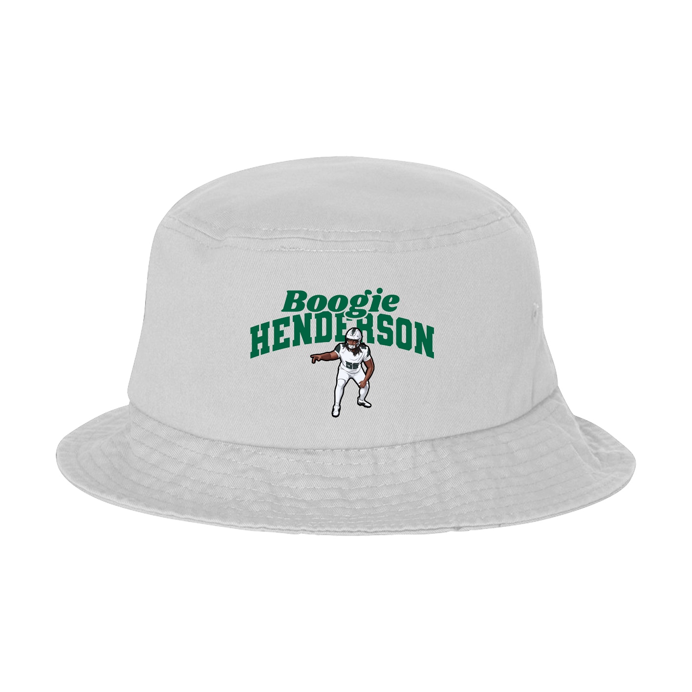 Bucket Cap — Signature Arch in White