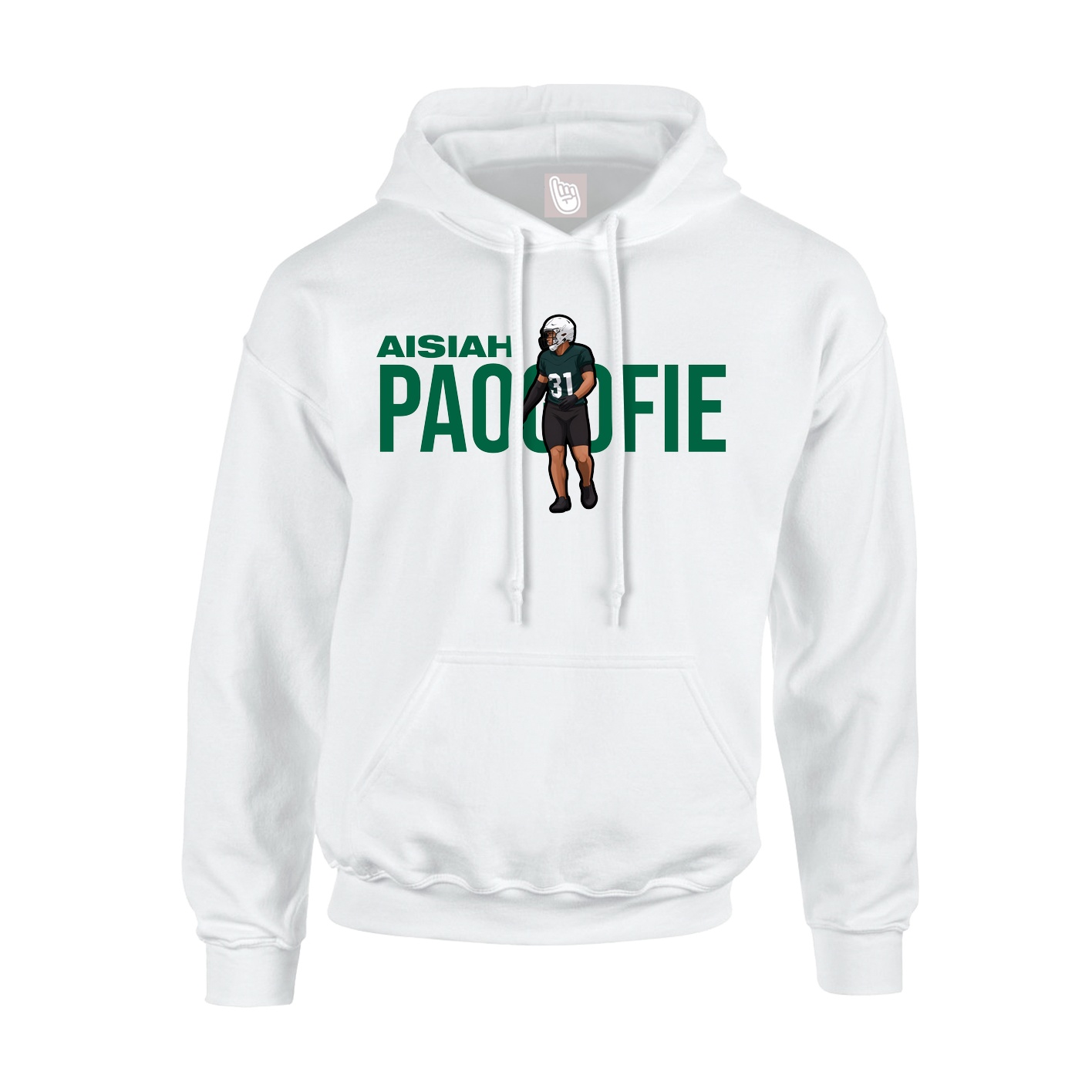 Hoodie — Player Name in White