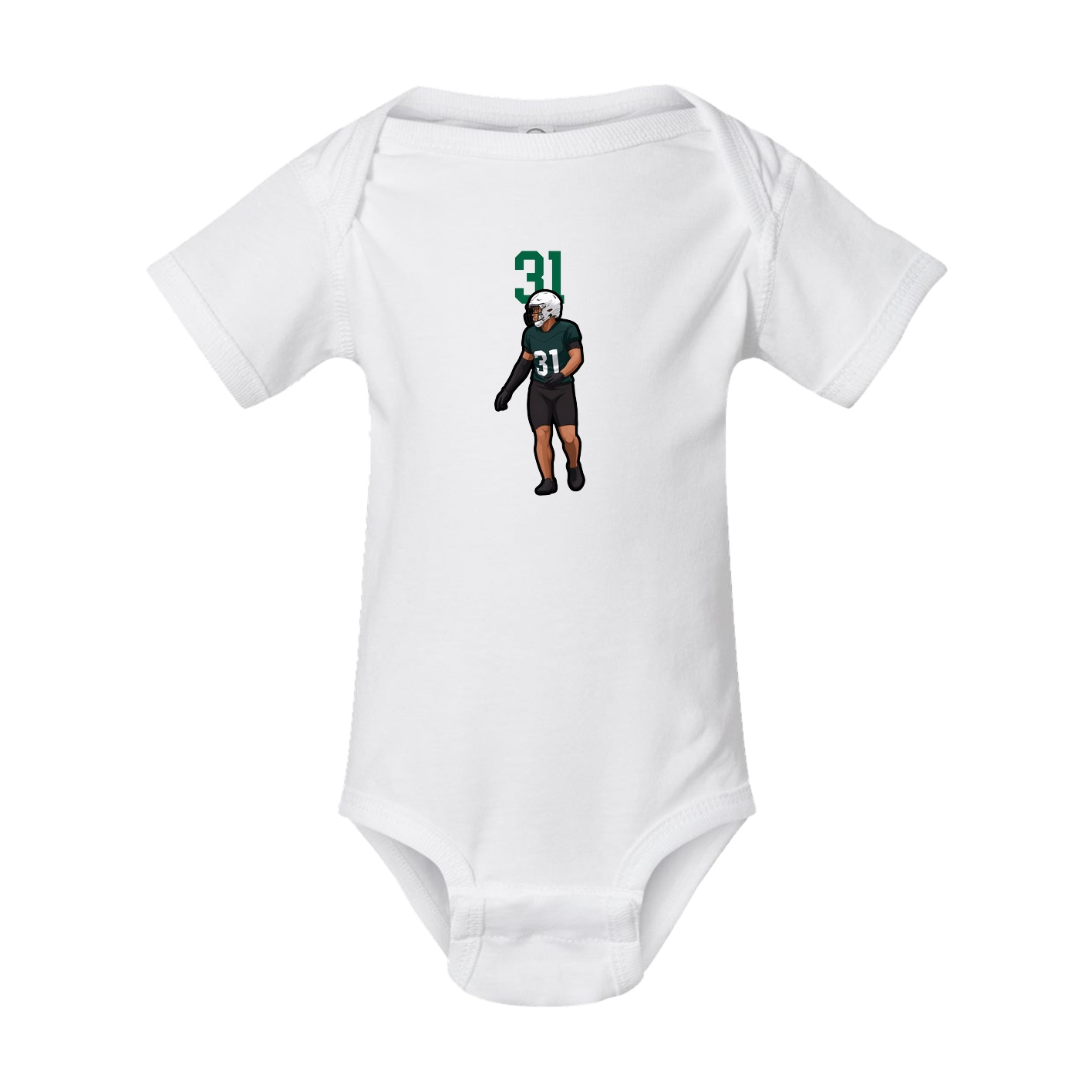 Baby Onesie — Number Top in White