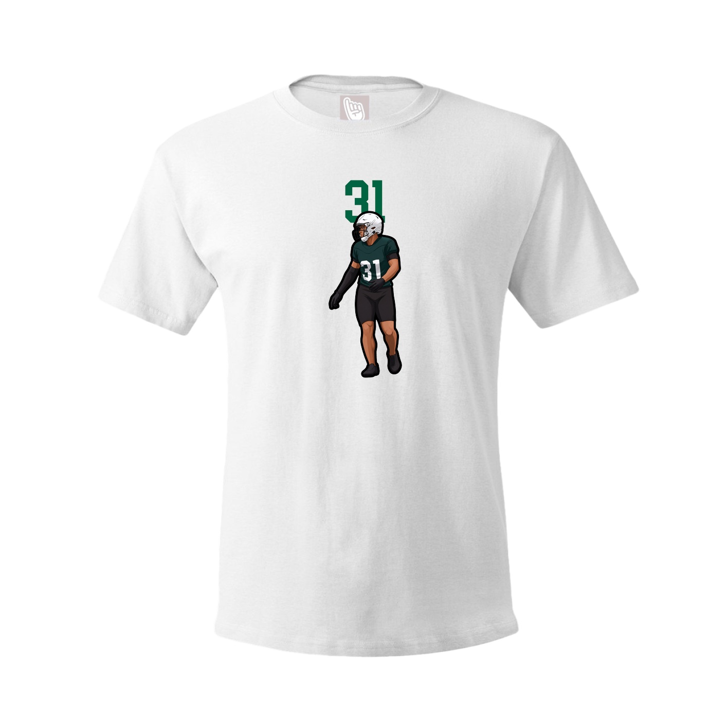 Tee — Number Top in White