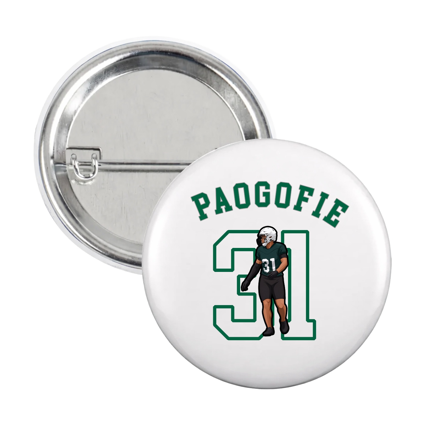 Game Day Button — Shirsey Arch in White