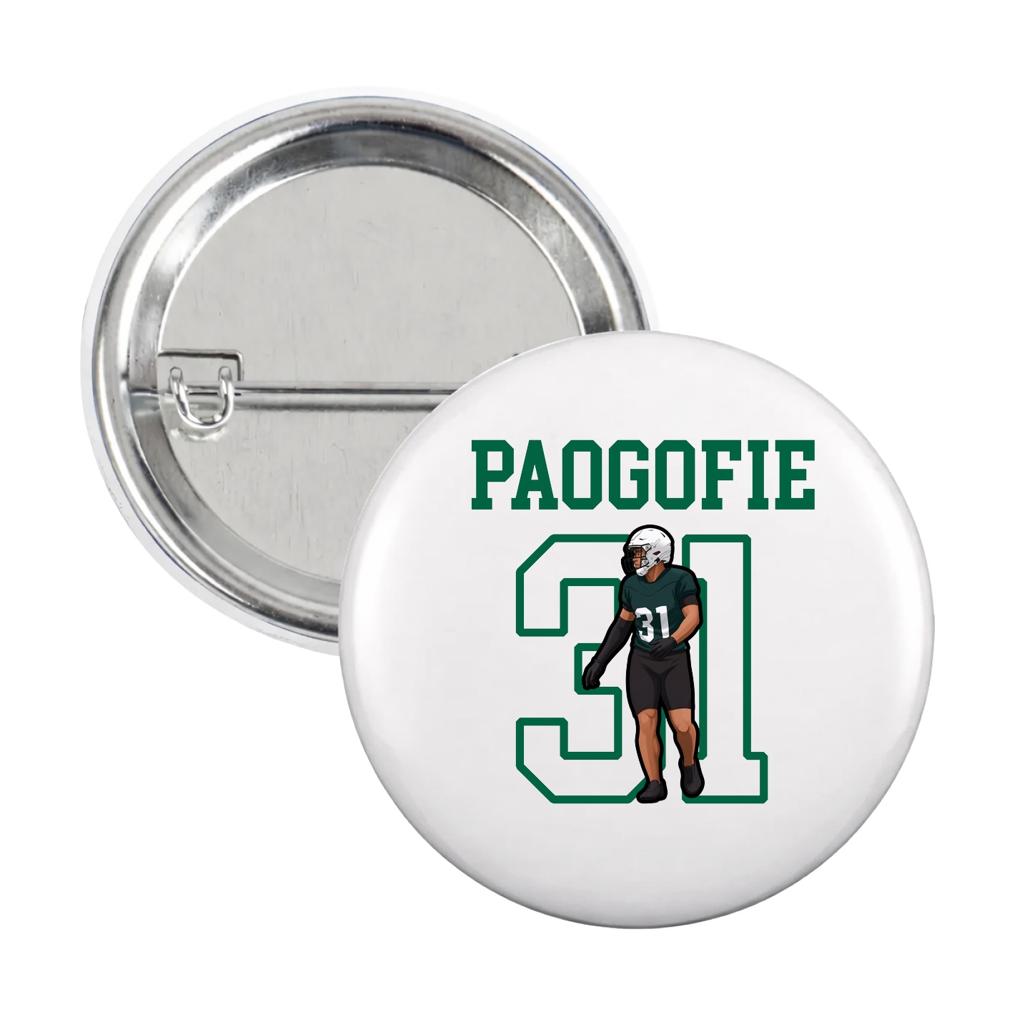 Game Day Button — Shirsey in White