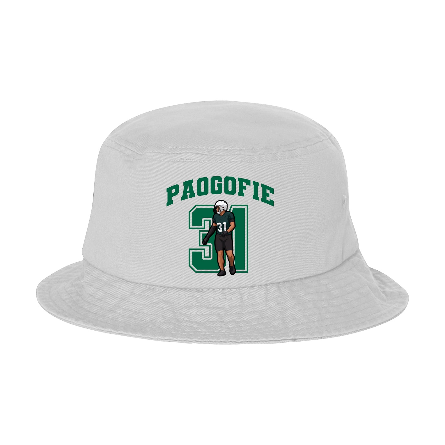 Bucket Cap — Number in White