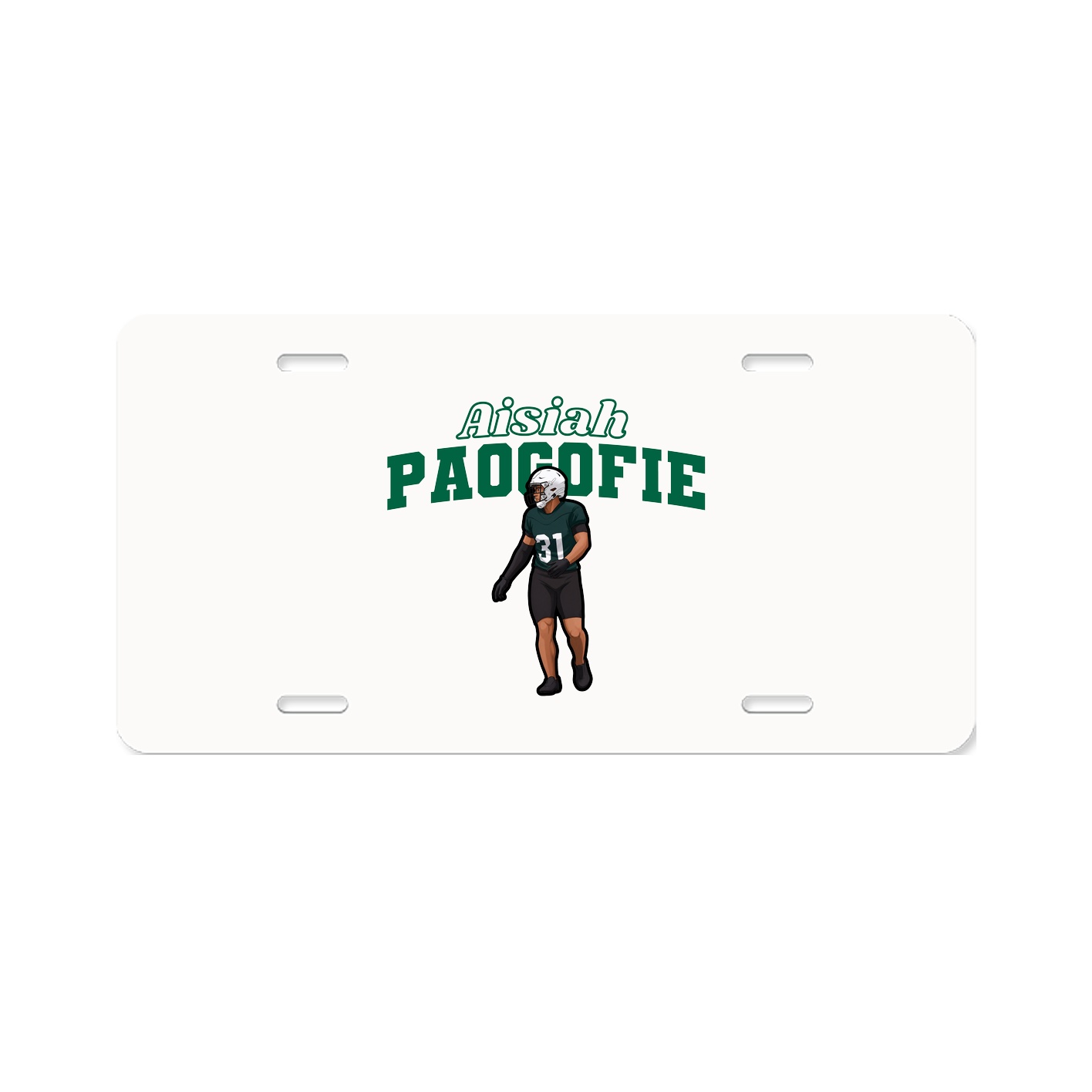 License Plate — Name Arch in Classic