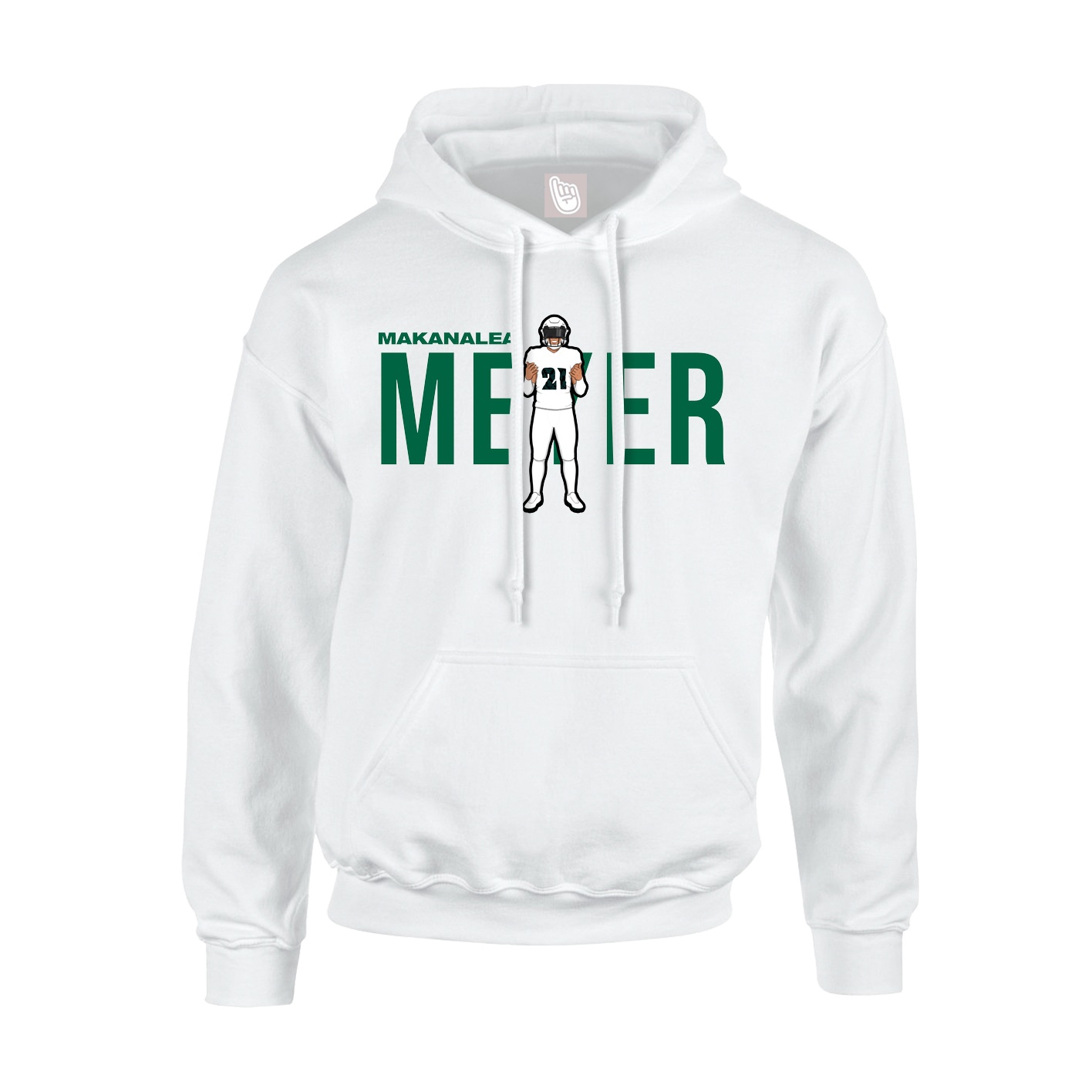Youth Hoodie — Player Name in White