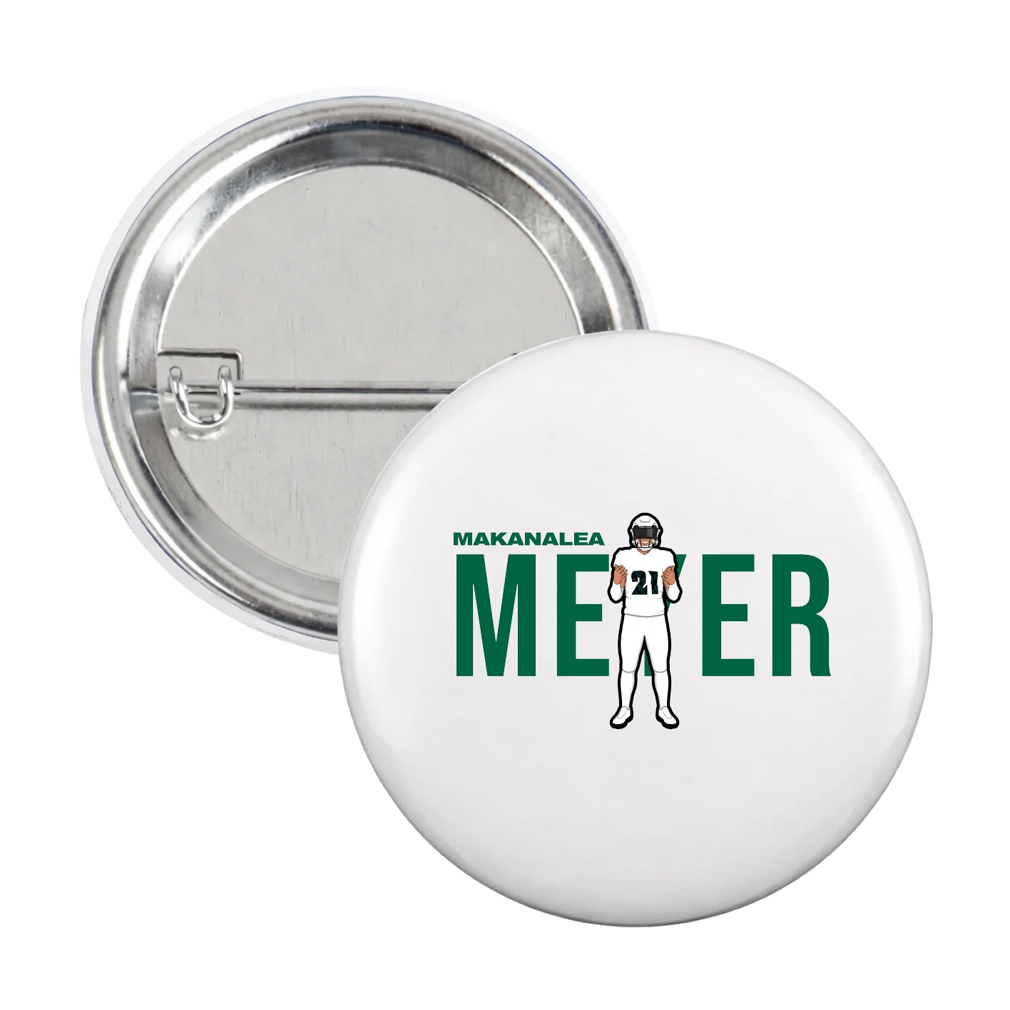 Game Day Button — Player Name in White