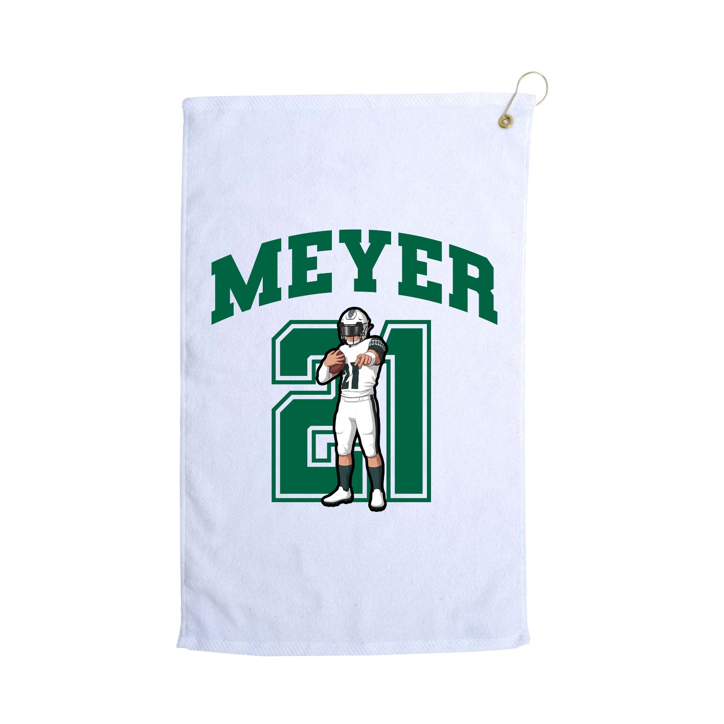 Golf Towel — Number in White