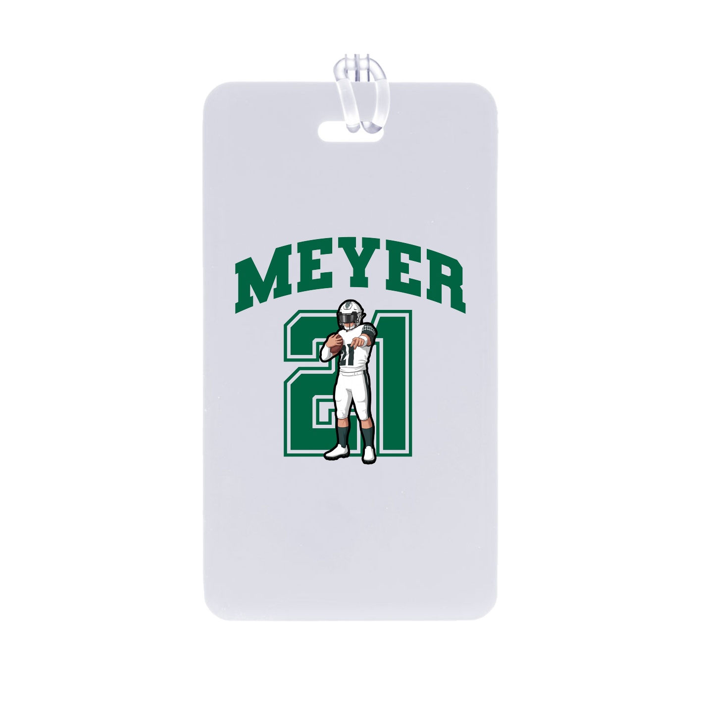 Bag Tag — Number in Classic