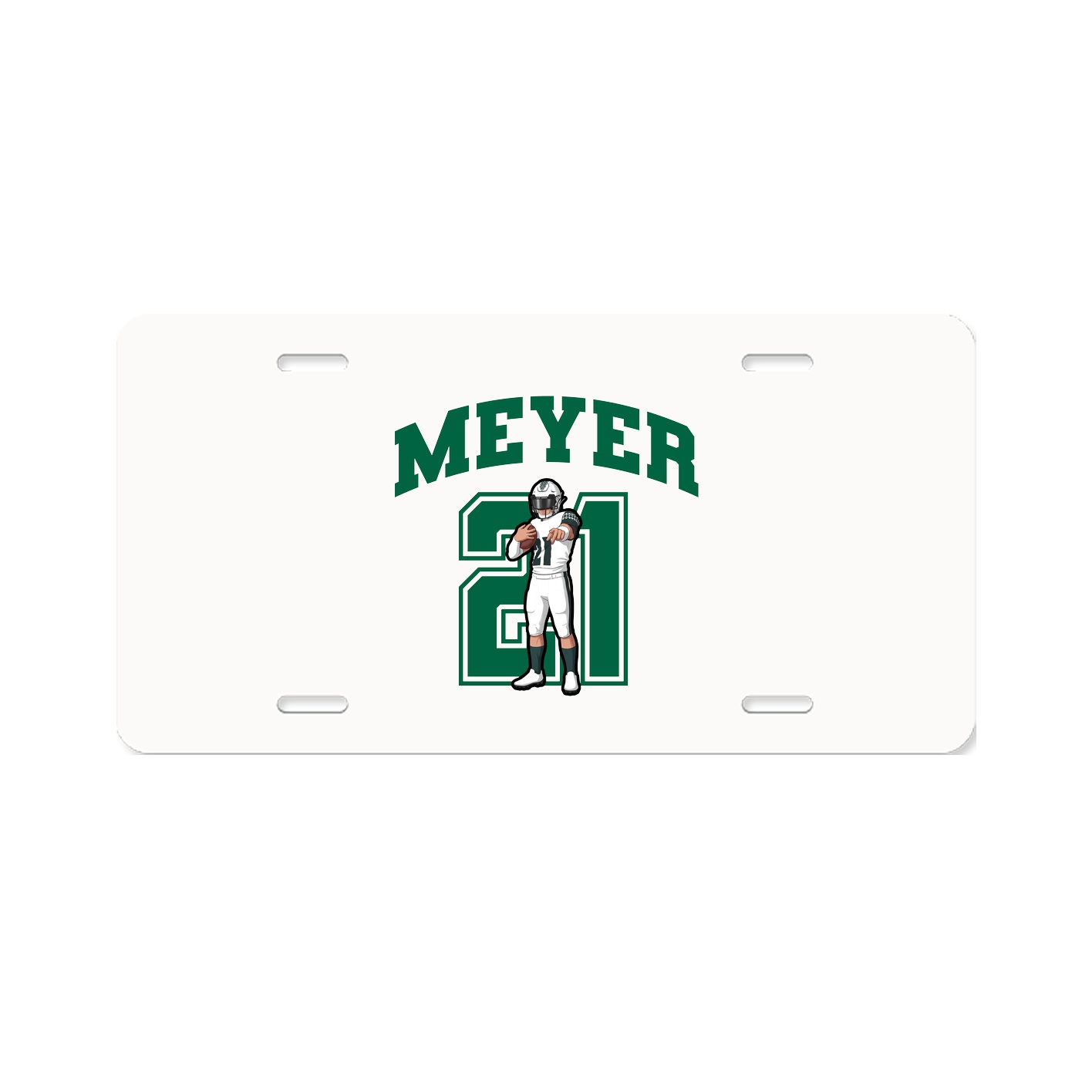 License Plate — Number in Classic