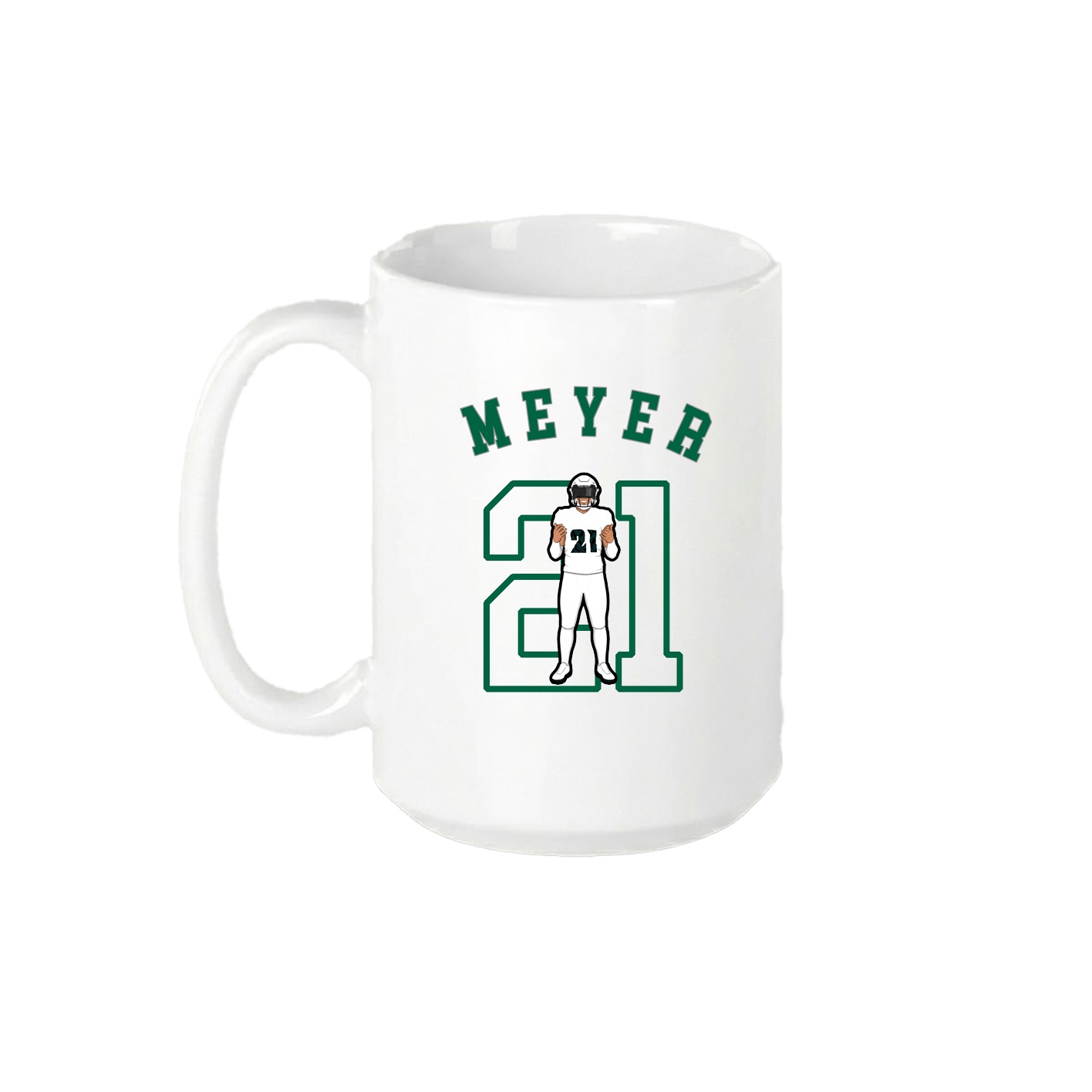 15oz Coffee Mug — Shirsey Arch in White