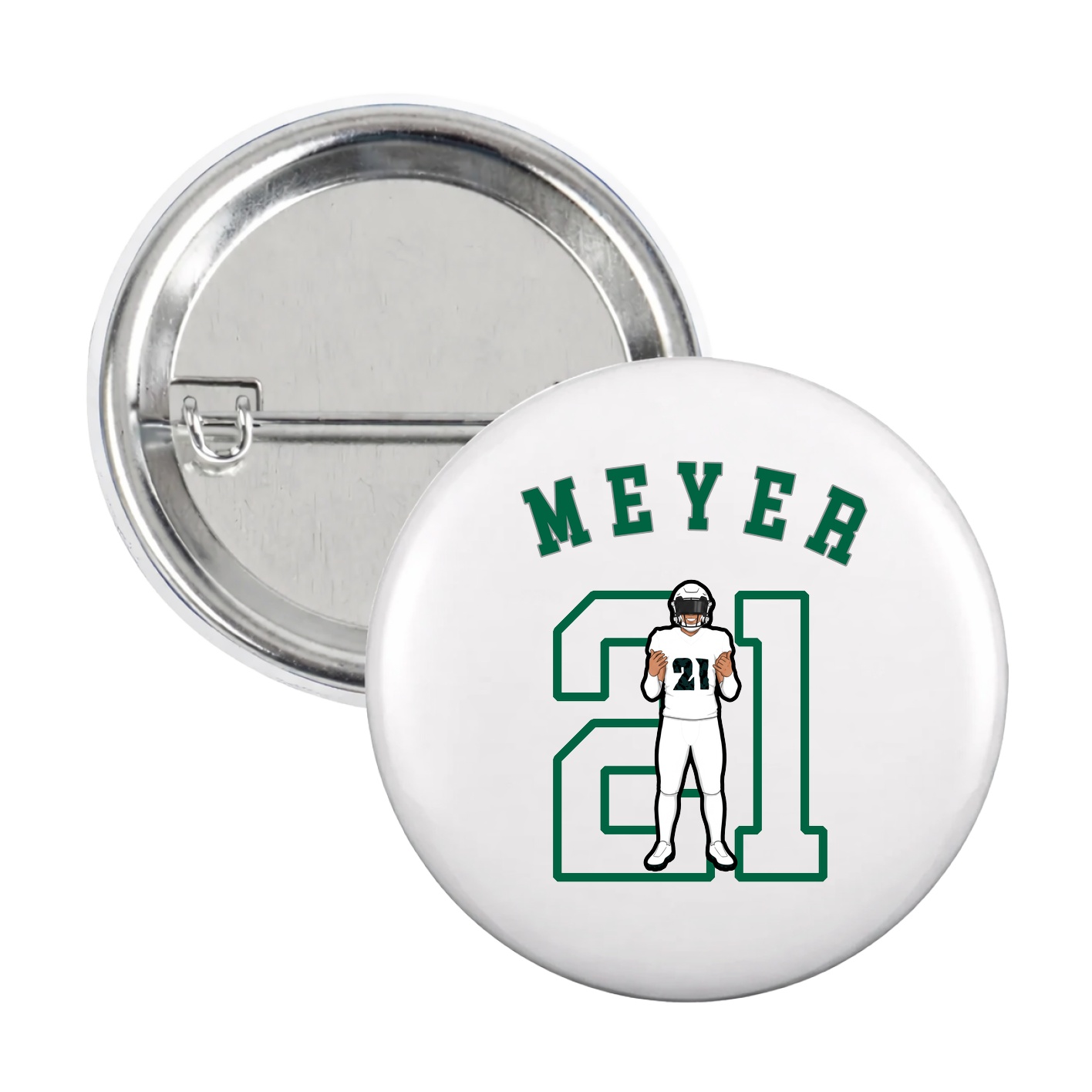 Game Day Button — Shirsey Arch in White