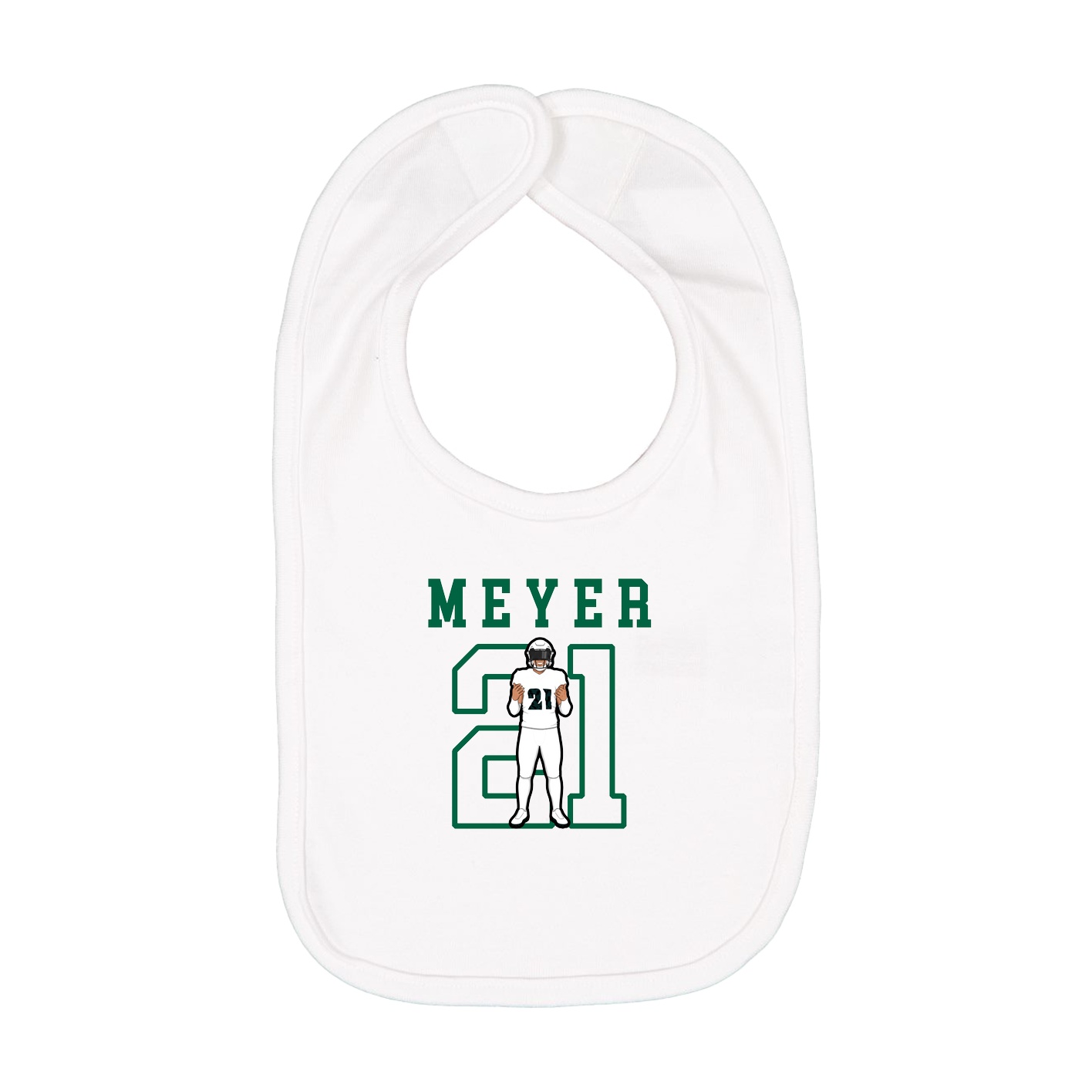 Infant Bib — Shirsey in White