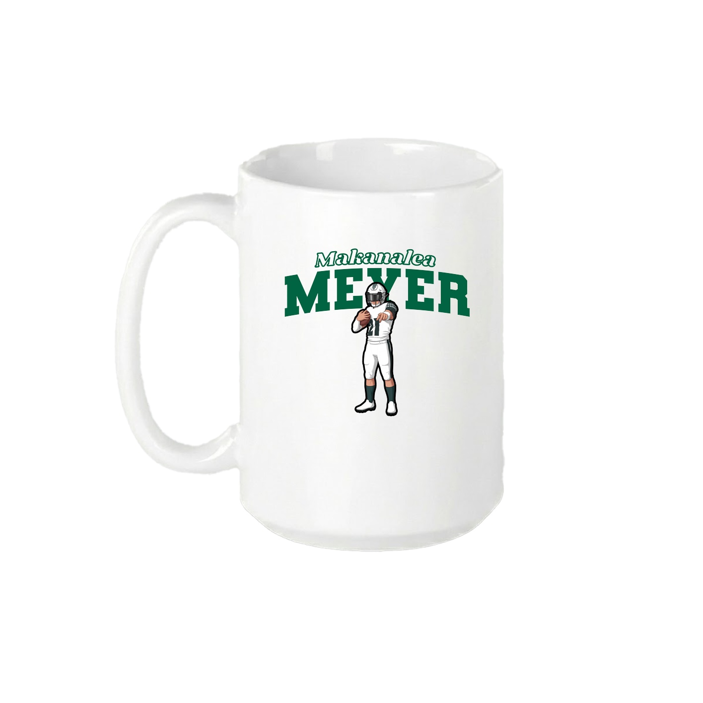15oz Coffee Mug — Name Arch in White