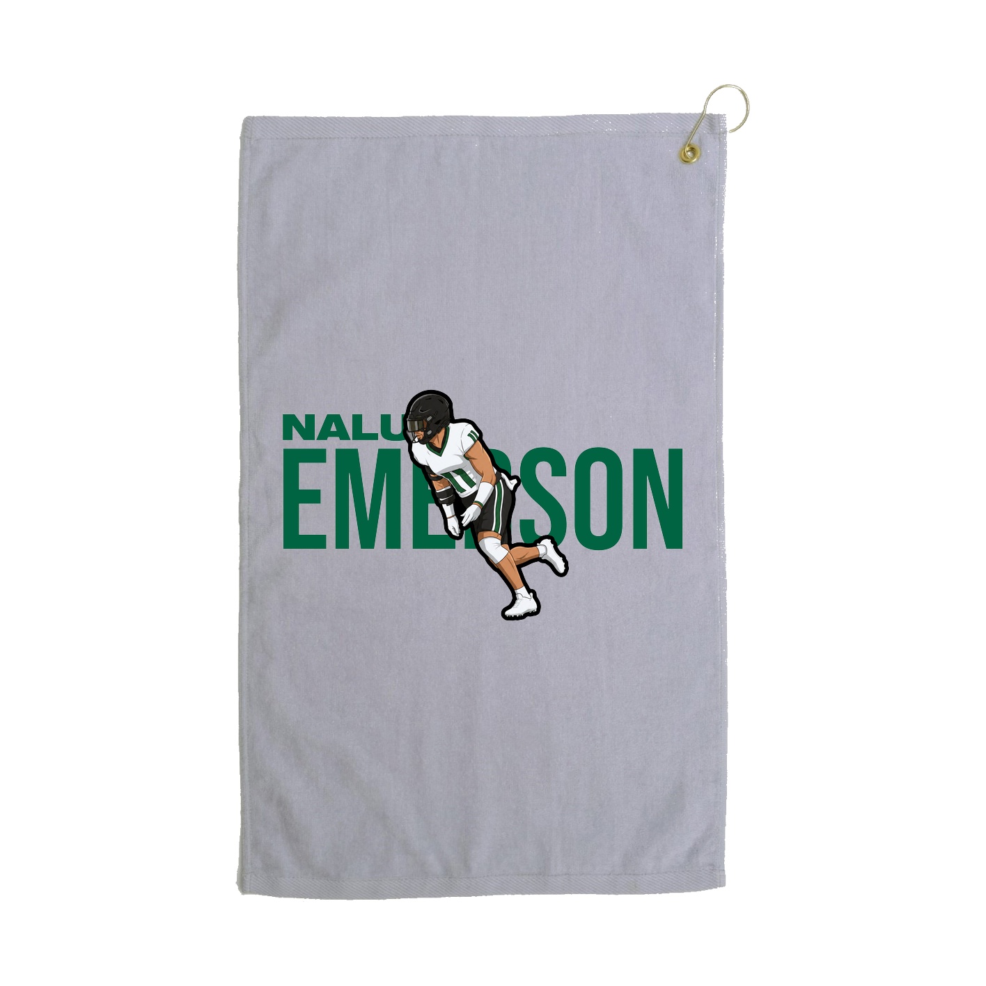 Golf Towel — Player Name in Grey