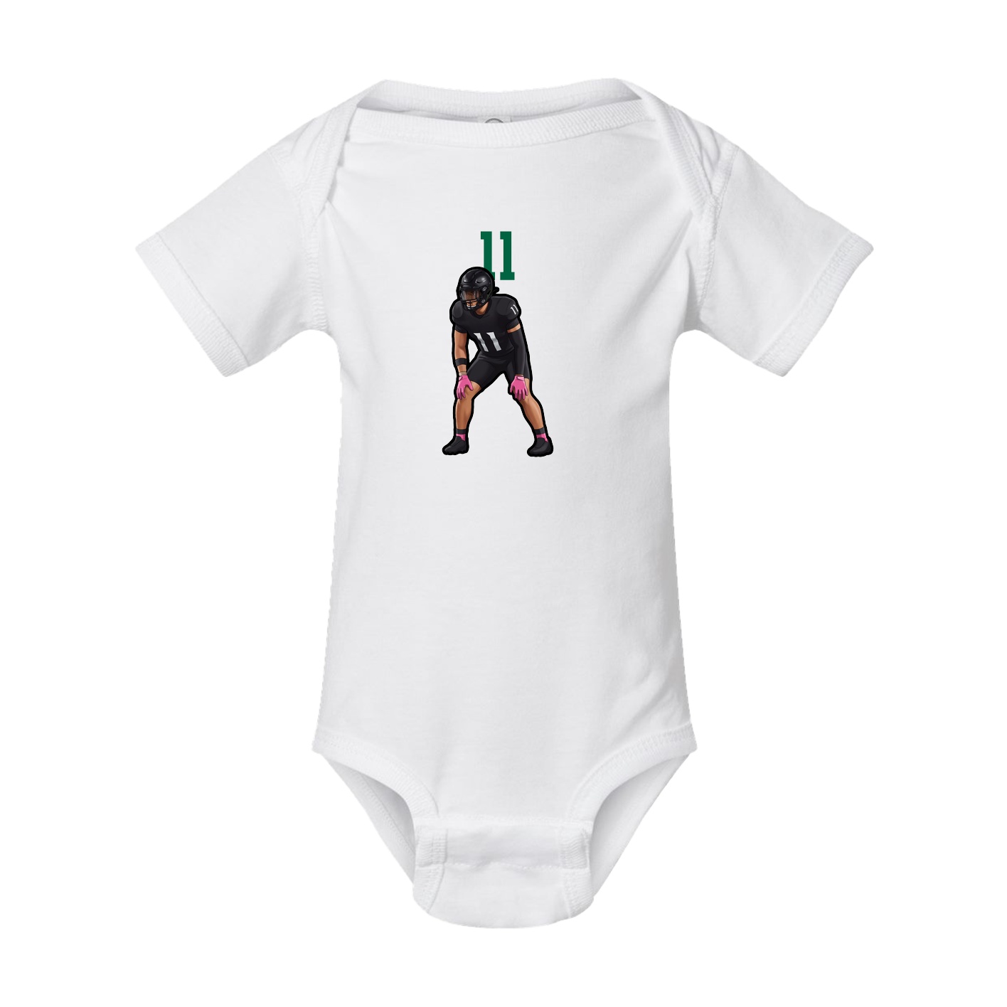 Baby Onesie — Number Top in White