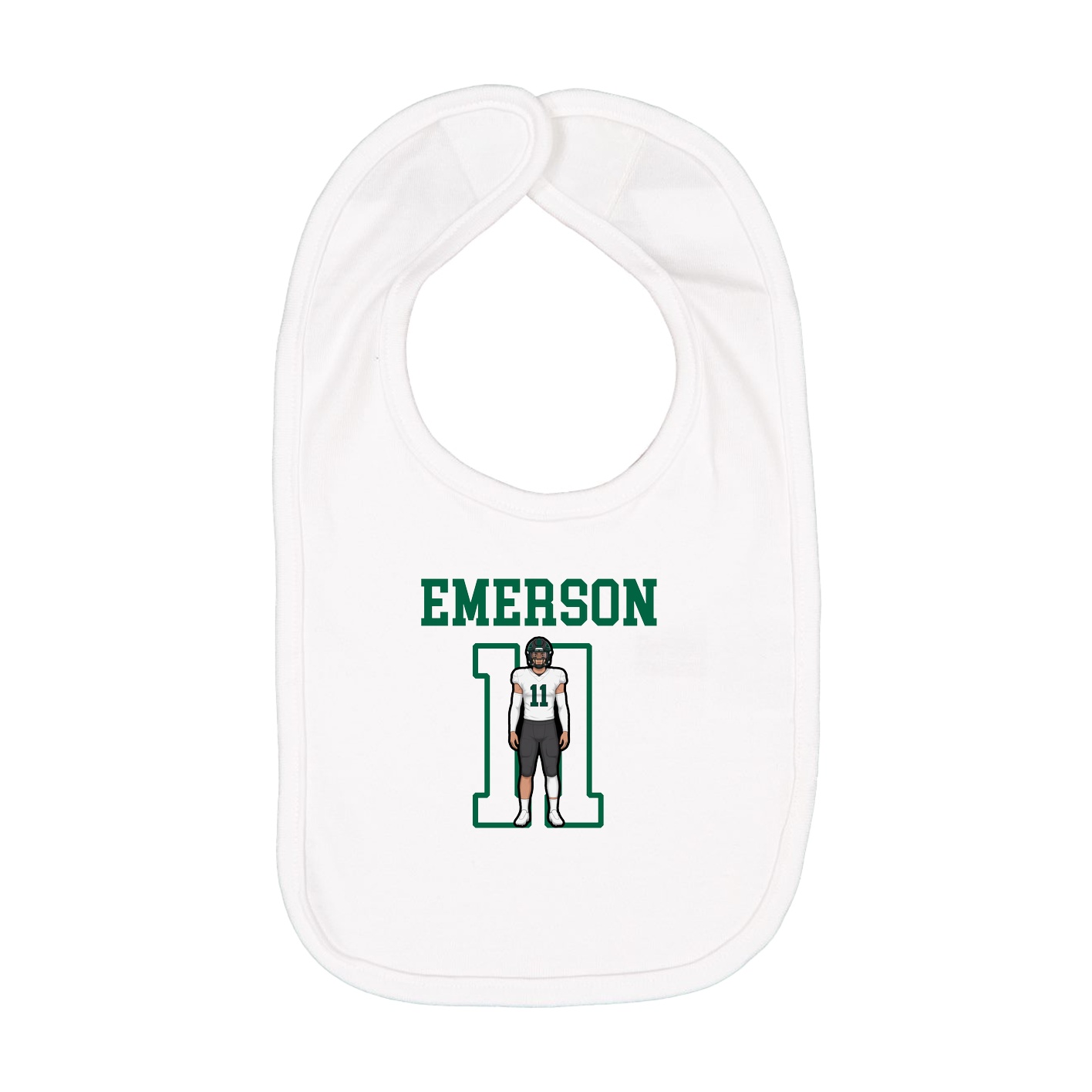 Infant Bib — Shirsey in White