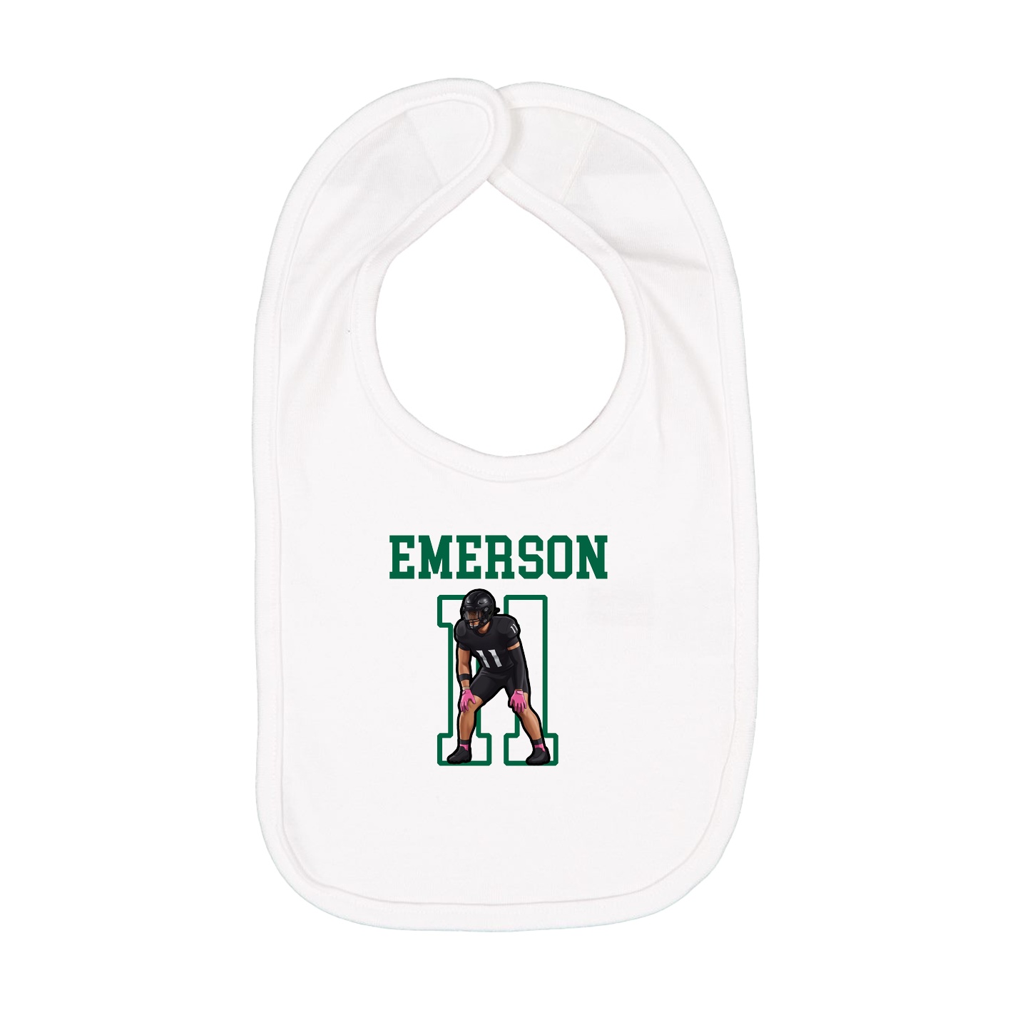 Infant Bib — Shirsey in White