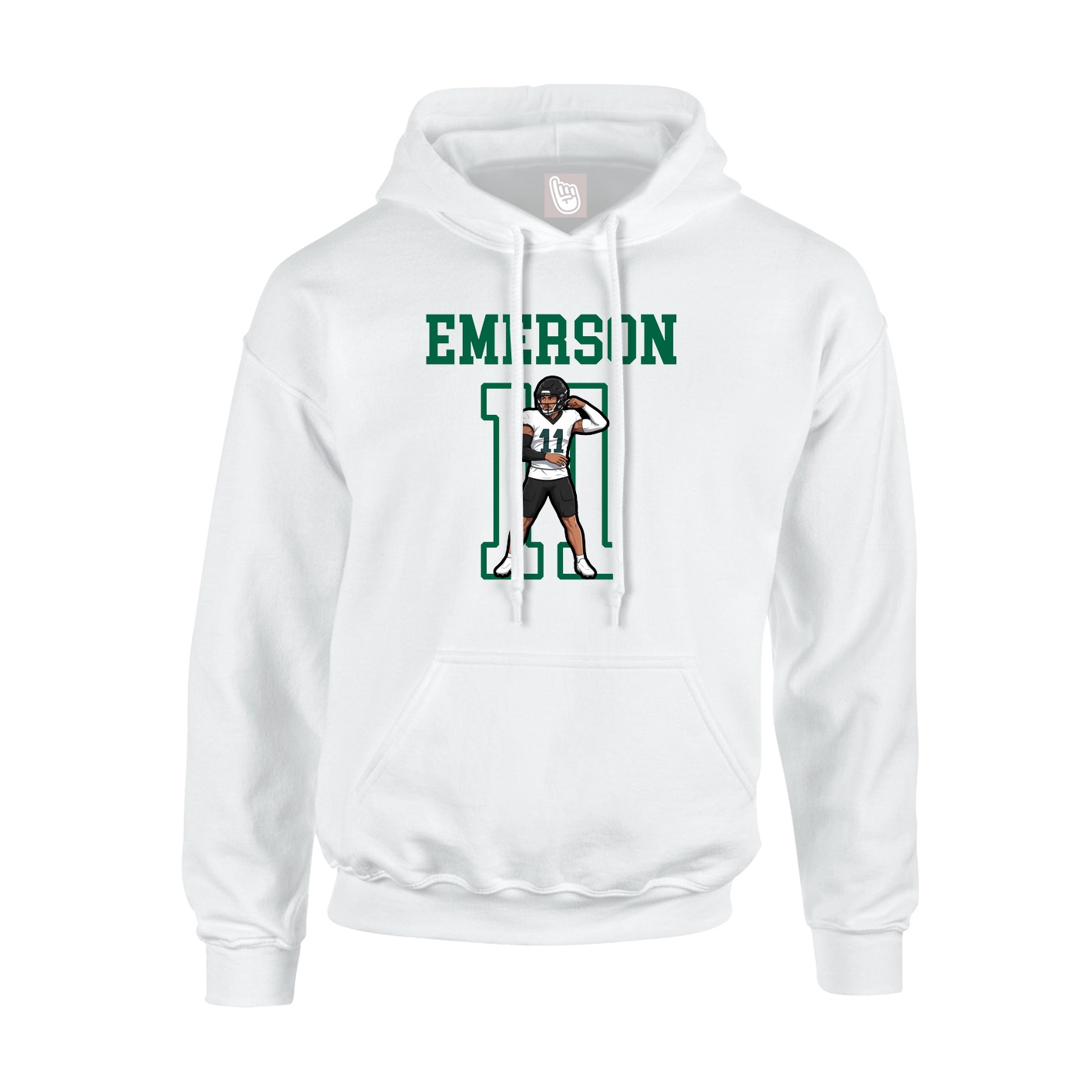 Hoodie — Shirsey in White