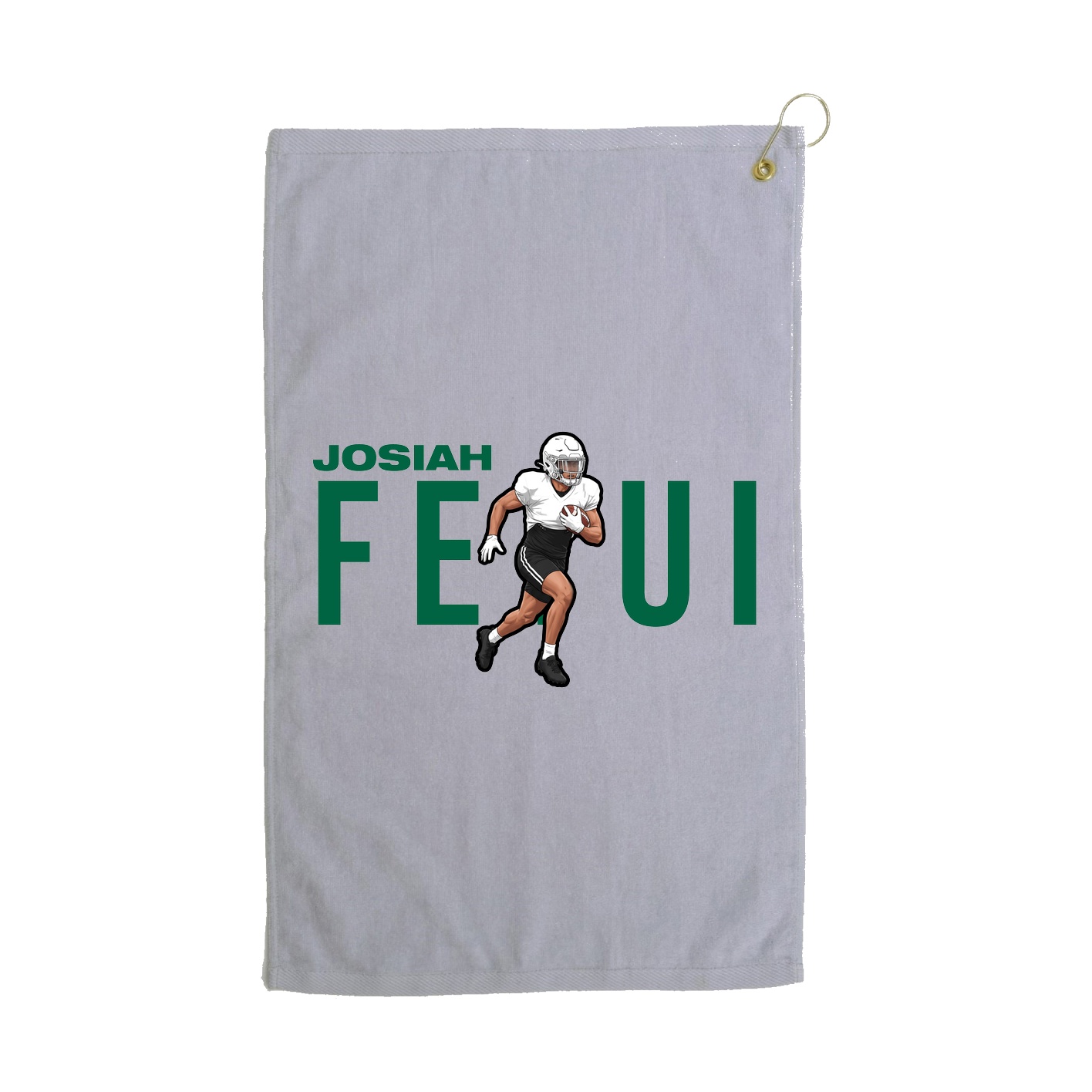 Golf Towel — Player Name in Grey
