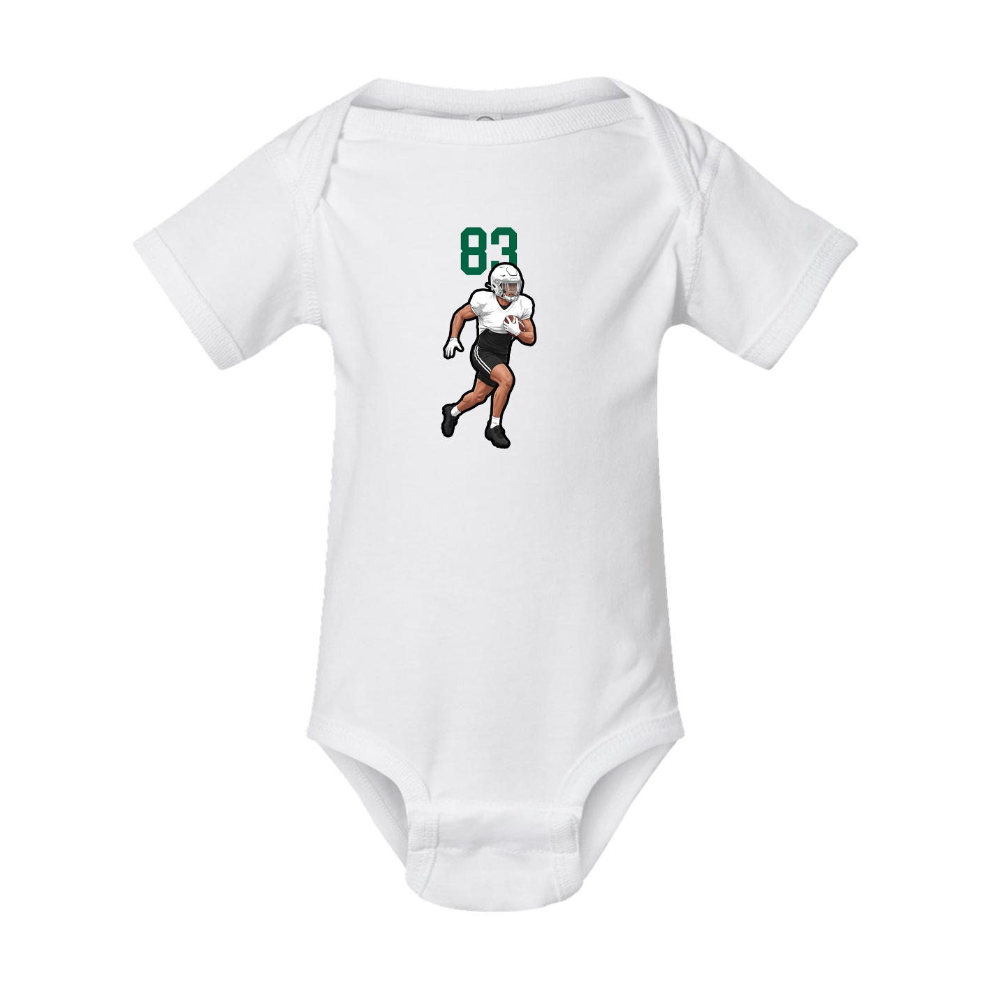 Baby Onesie — Number Top in White