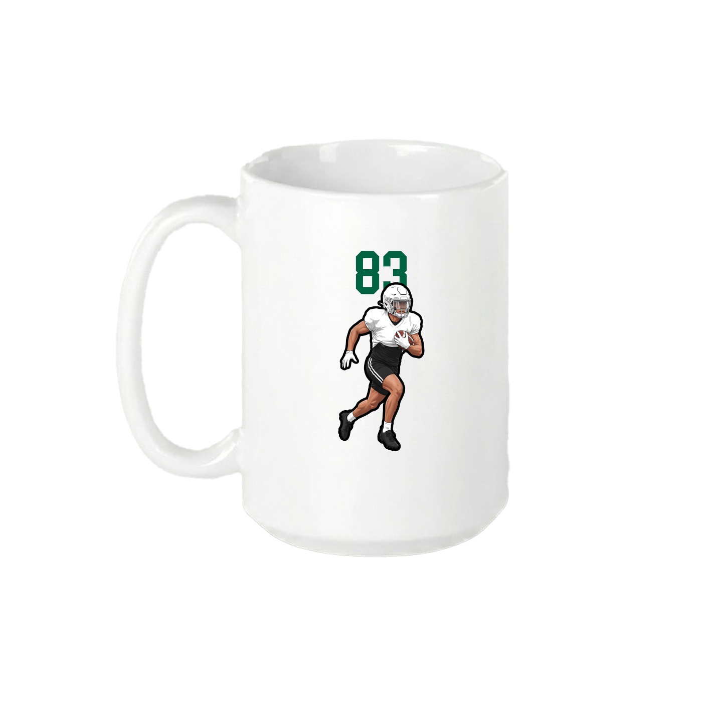 15oz Coffee Mug — Number Top in White