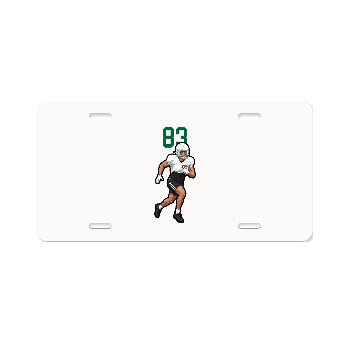 License Plate — Number Top in Classic