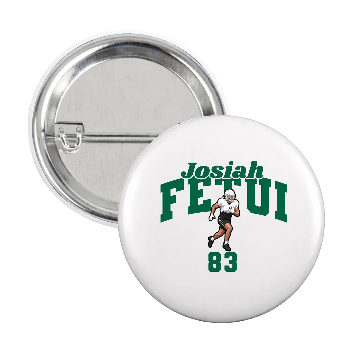 Game Day Button — Signature Arch in White