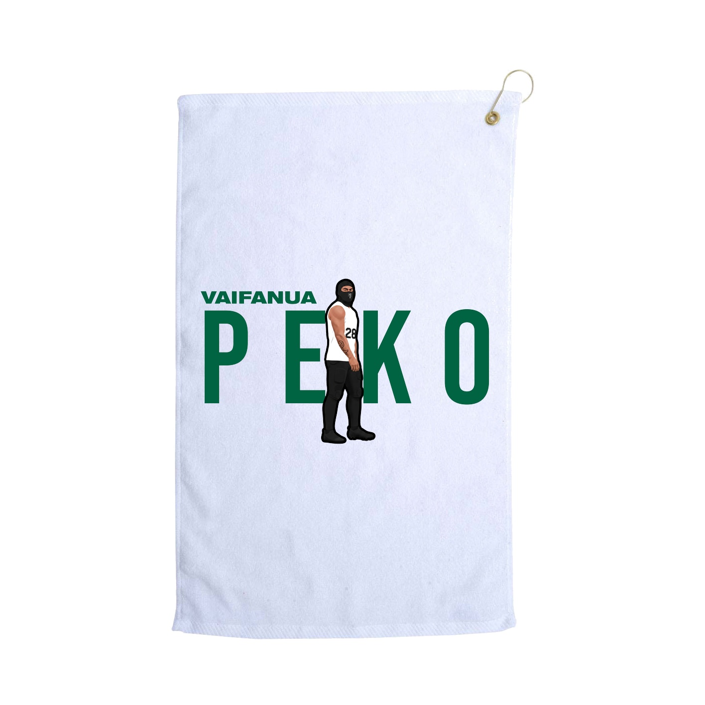 Golf Towel — Player Name in White