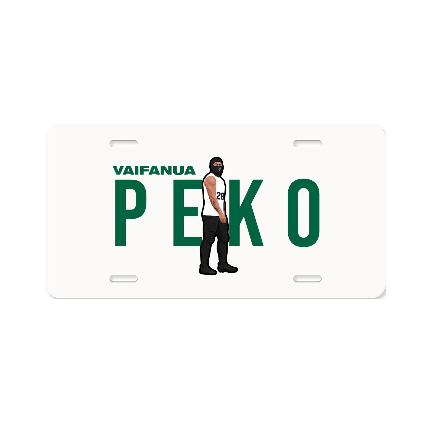 License Plate — Player Name in Classic