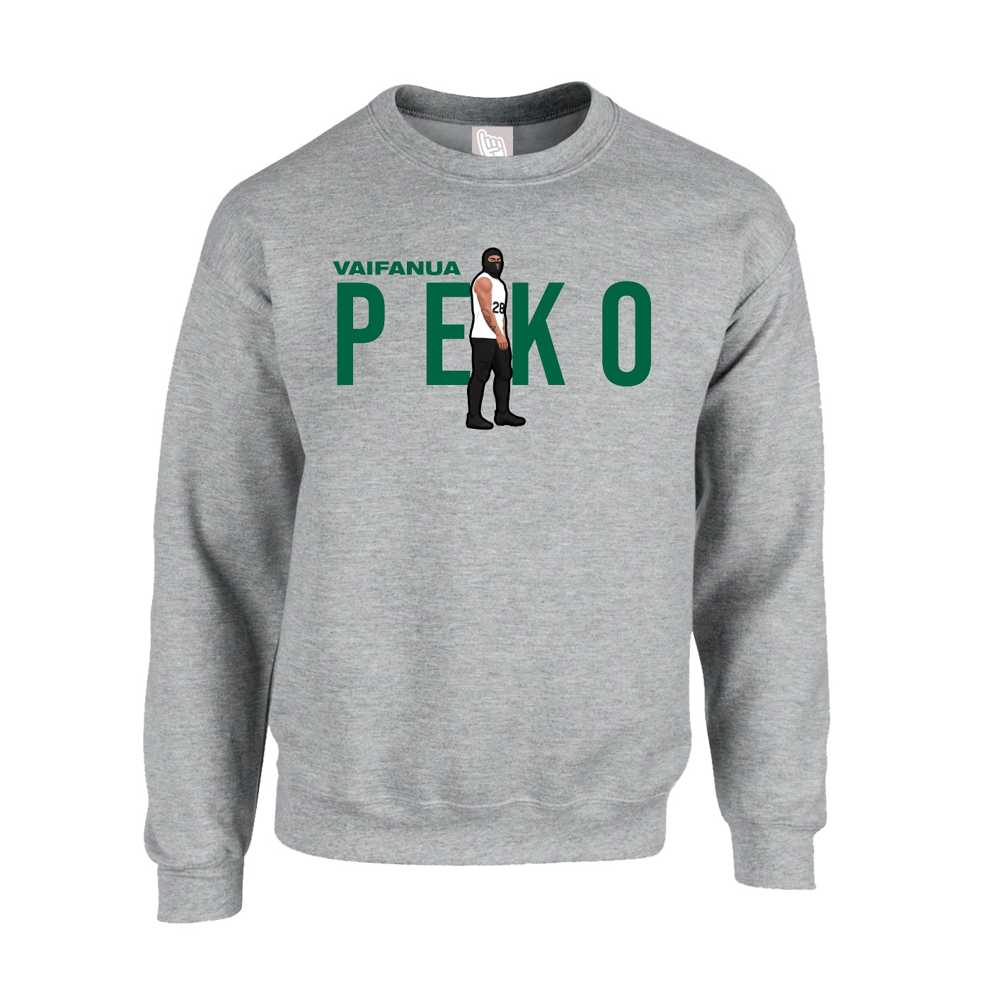 Fleece Crew — Player Name in Grey