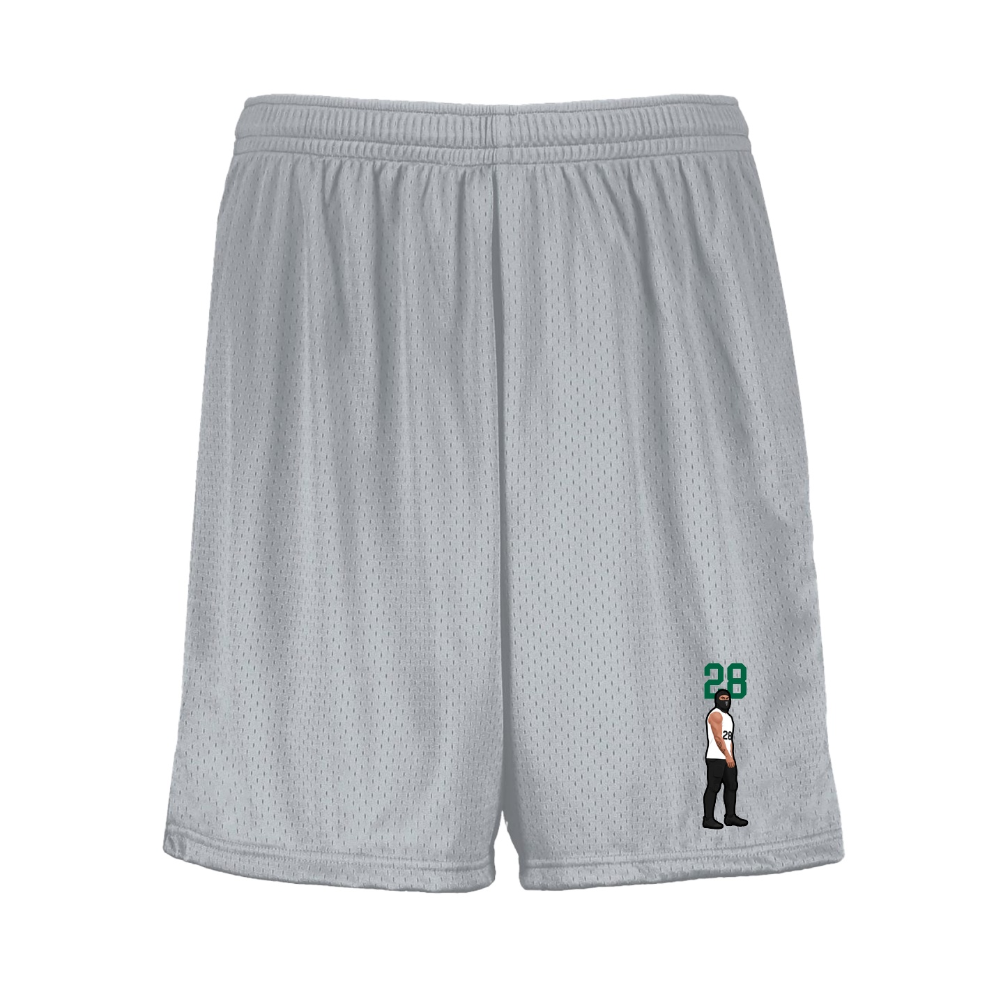 Shorts — Number Top in Silver