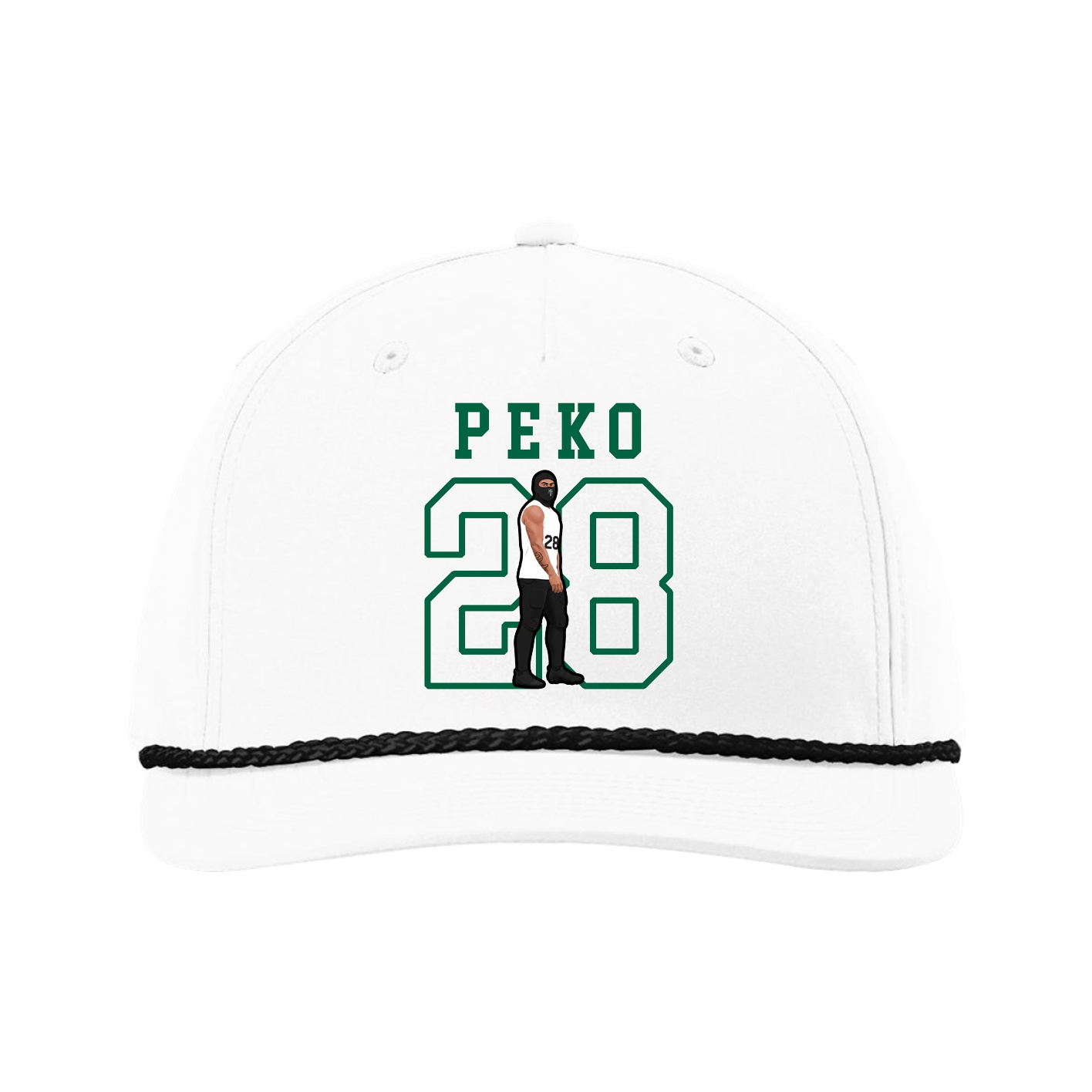 Five-Panel Classic Rope Cap — Shirsey in White