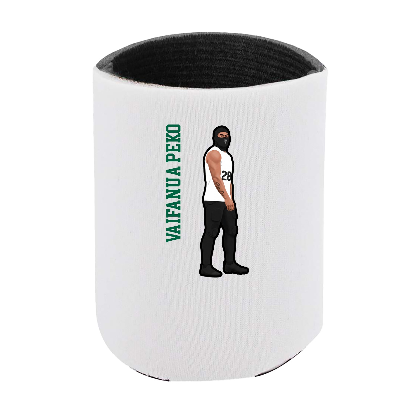 Can Holder — Name Vertical in White