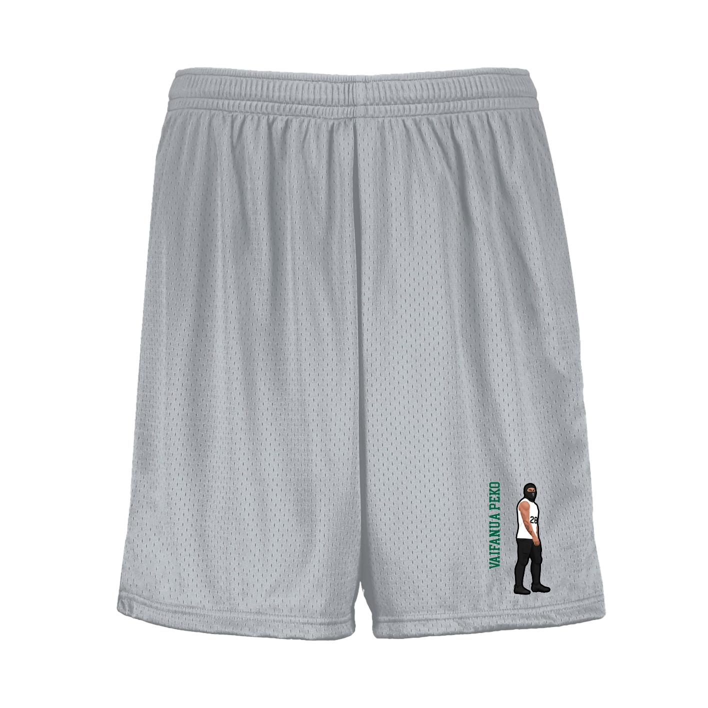 Shorts — Name Vertical in Silver
