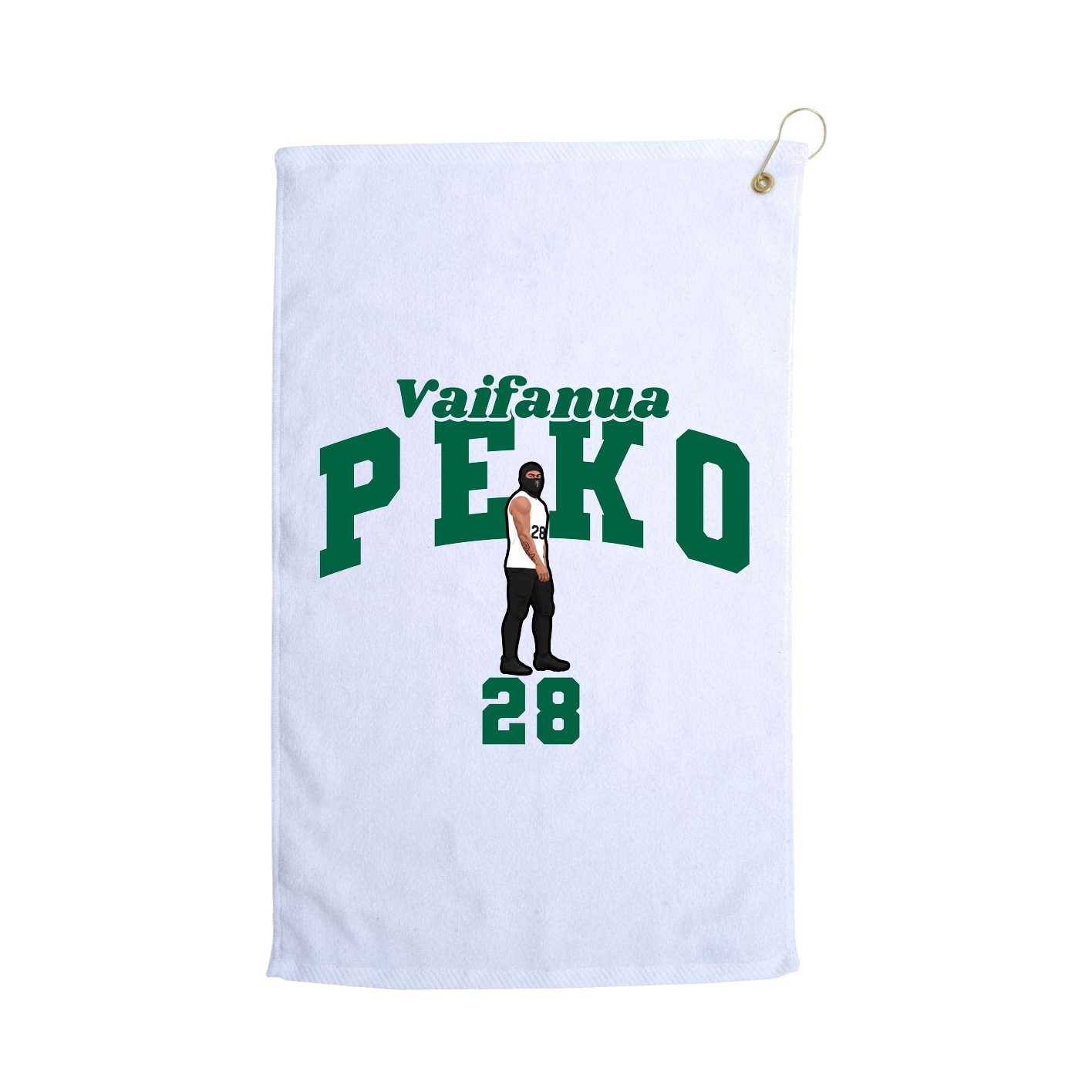 Golf Towel — Signature Arch in White