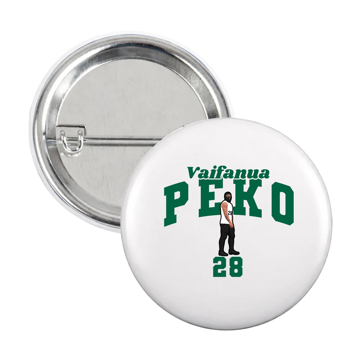 Game Day Button — Signature Arch in White