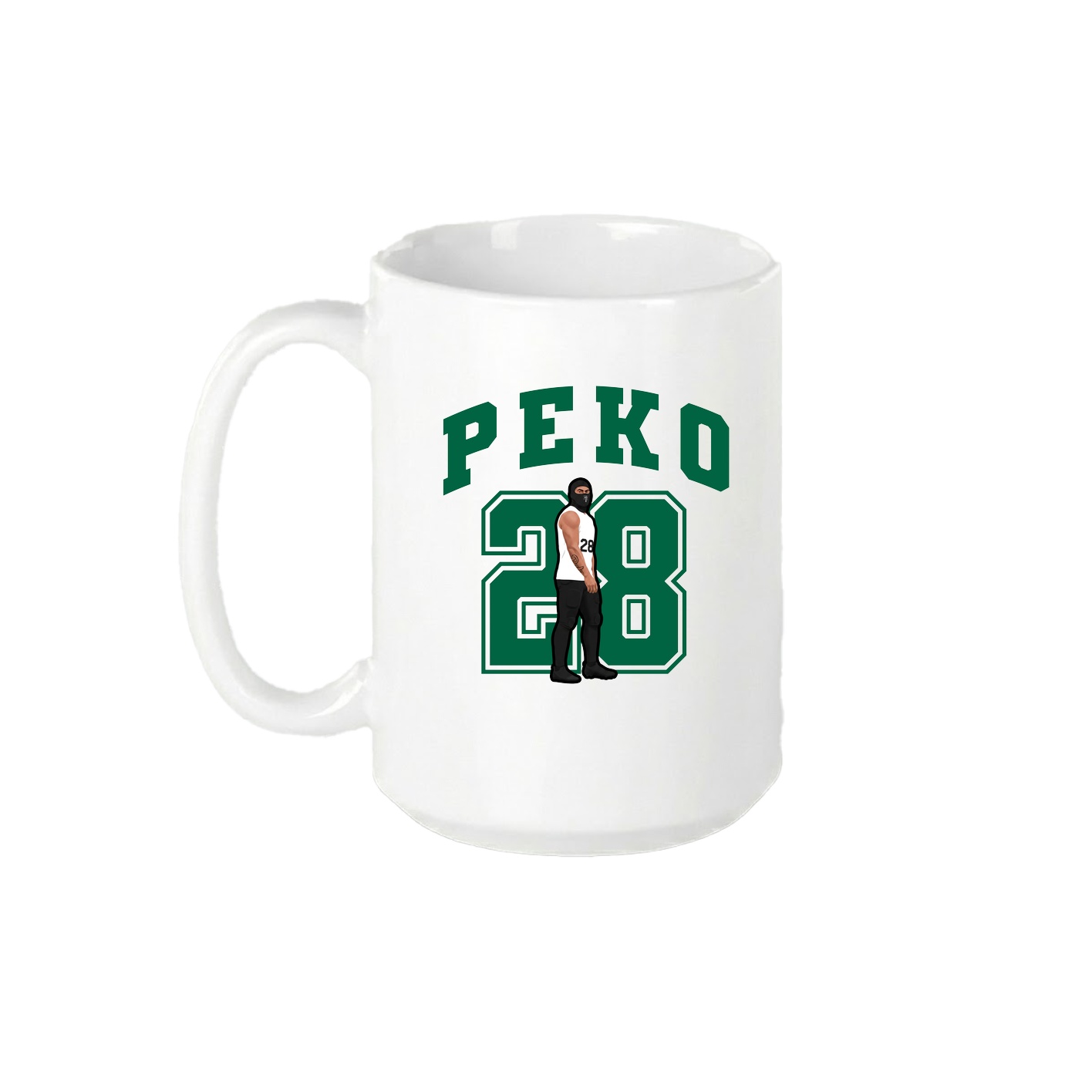 15oz Coffee Mug — Number in White