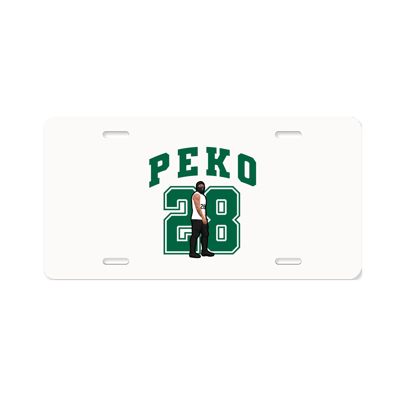 License Plate — Number in Classic