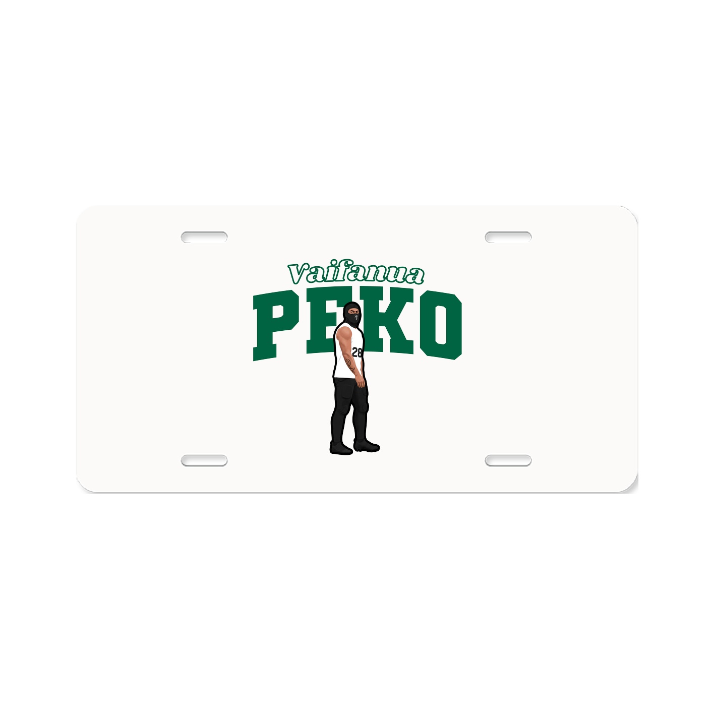 License Plate — Name Arch in Classic