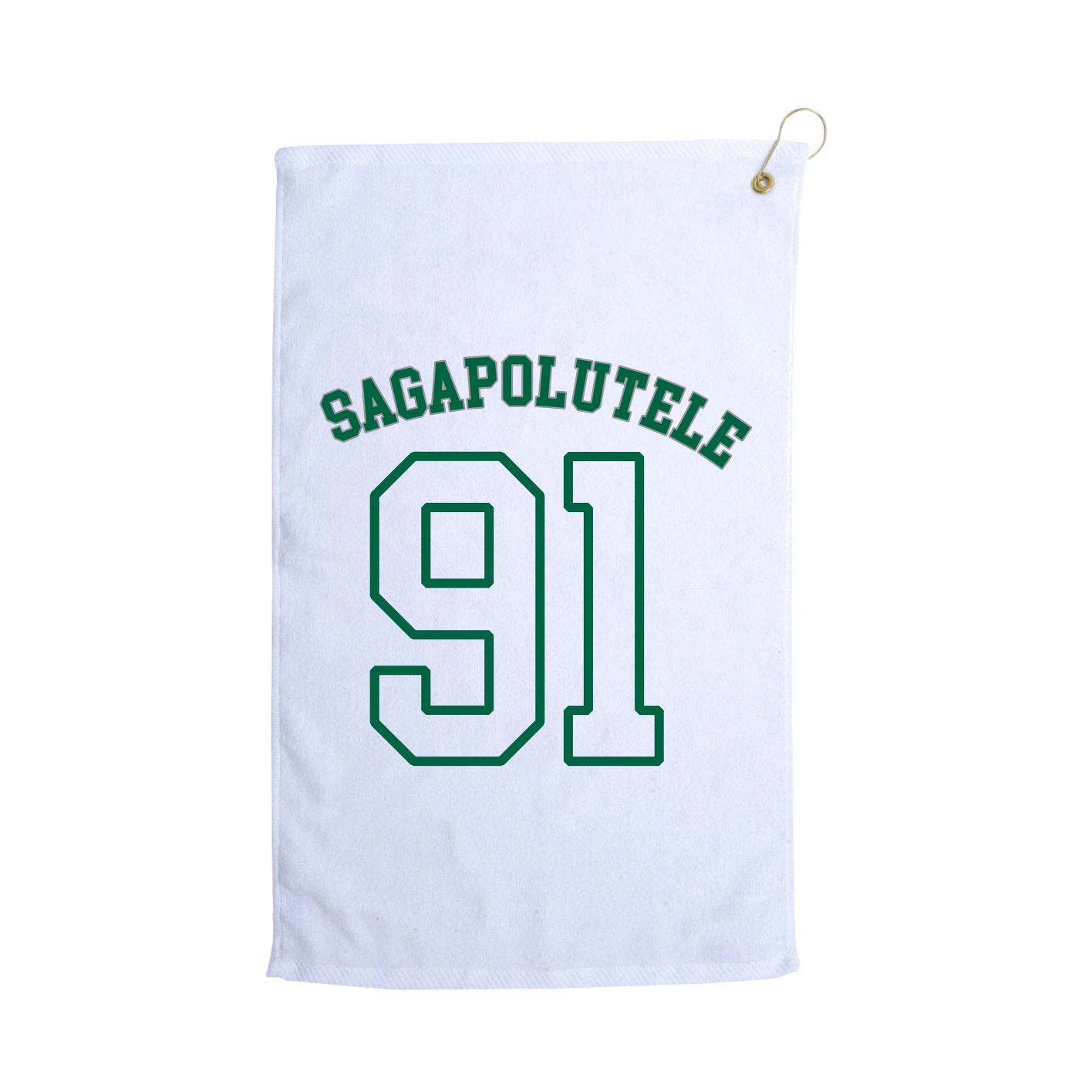 Golf Towel — Shirsey Arch in White