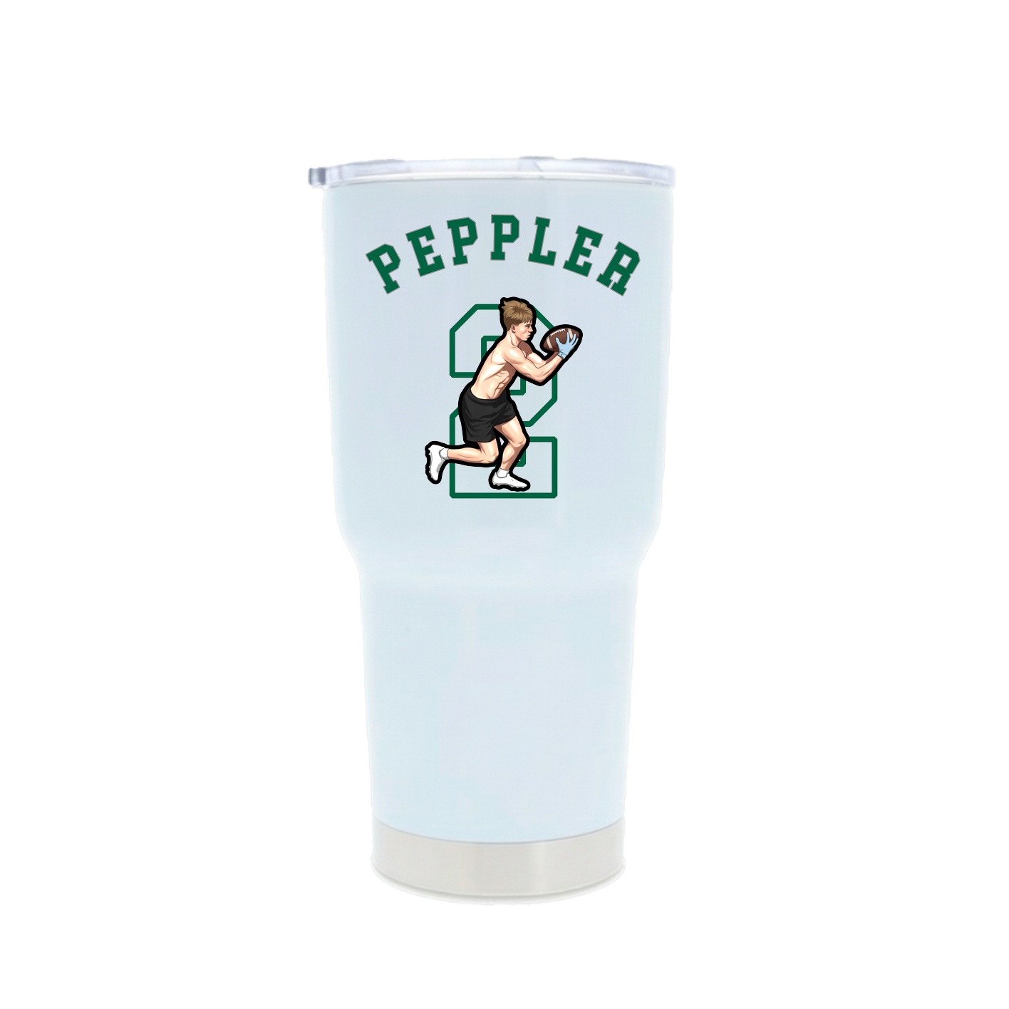 30oz Stainless Steel Tumbler — Shirsey Arch in White