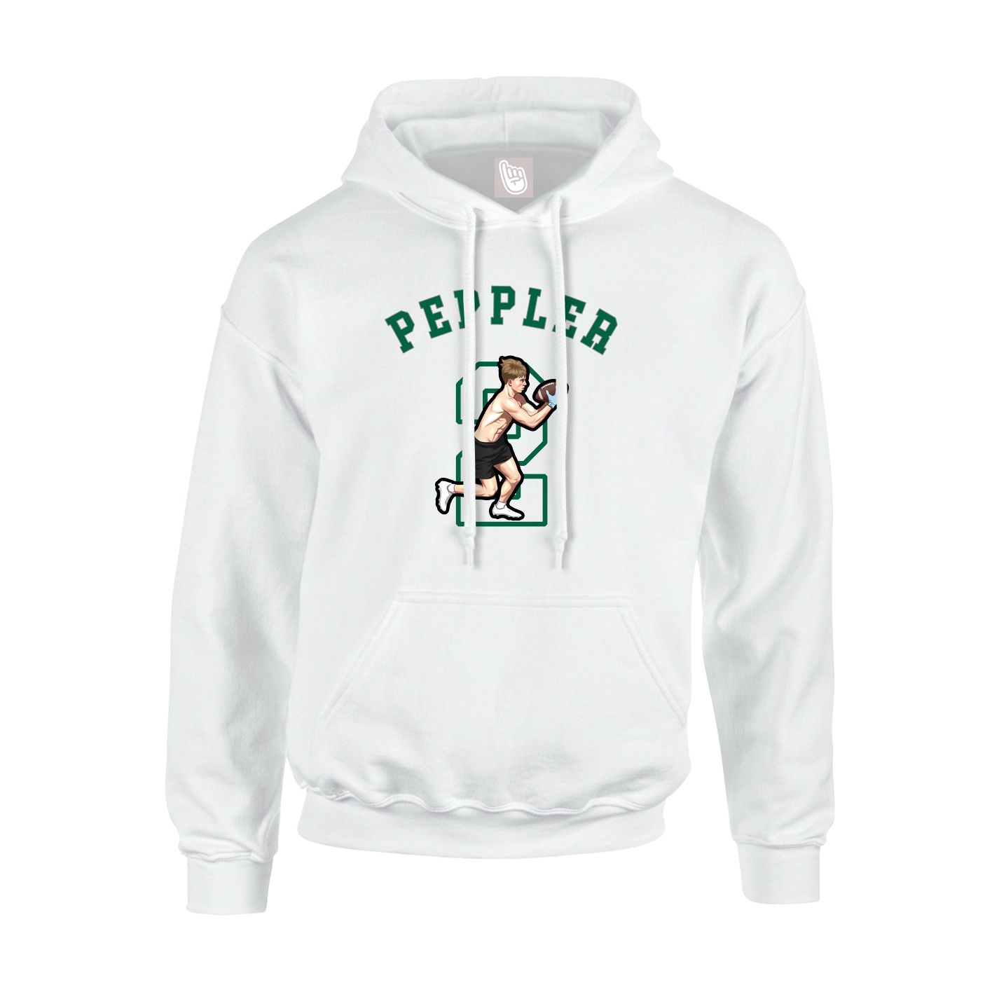 Youth Hoodie — Shirsey Arch in White