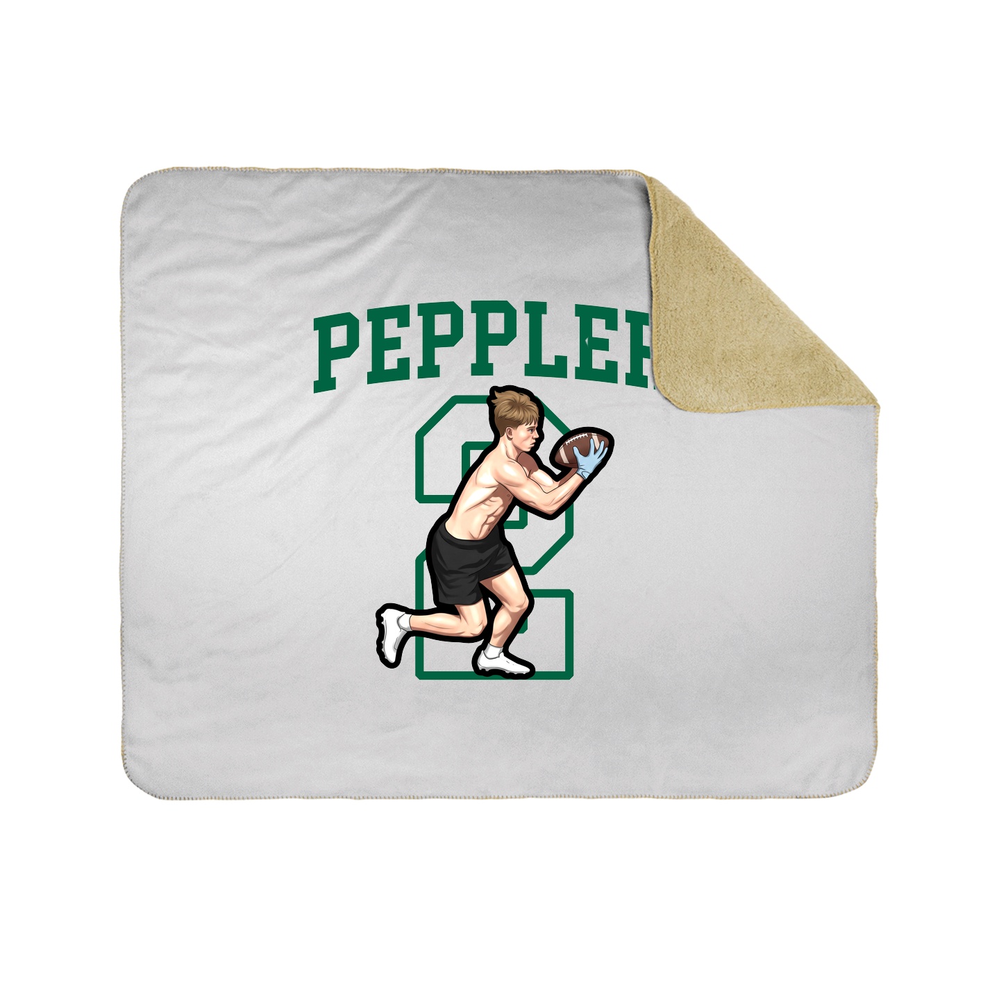 50x60 Sherpa Lined Throw Blanket