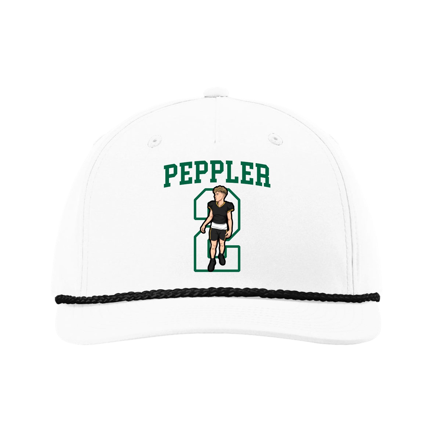 Five-Panel Classic Rope Cap — Shirsey in White